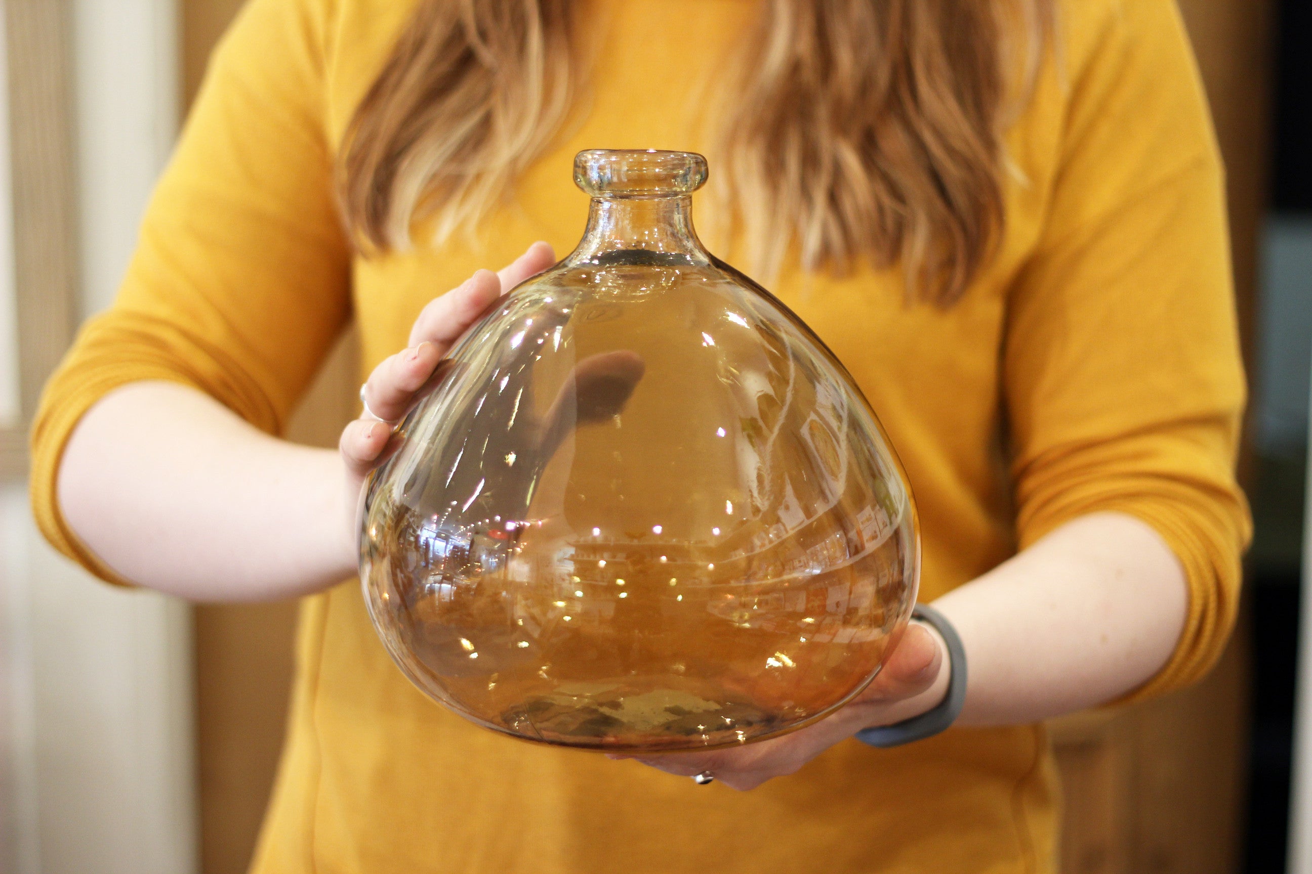 Holding a Vase