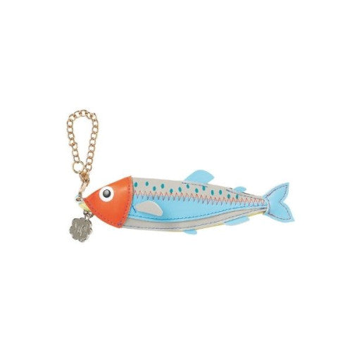 Small Orange Fish Coin Purse Keyring