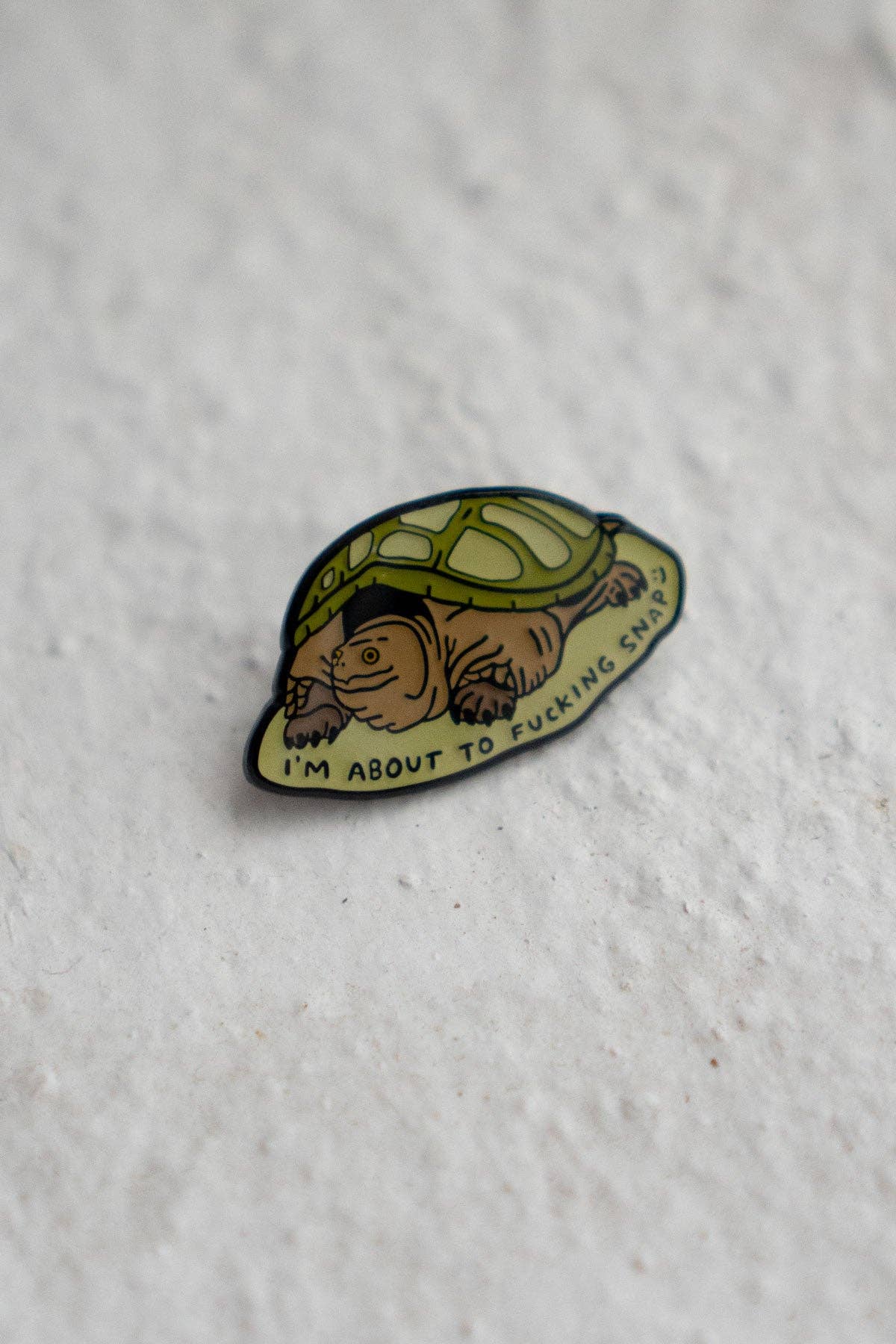 About To Snap Enamel Pin