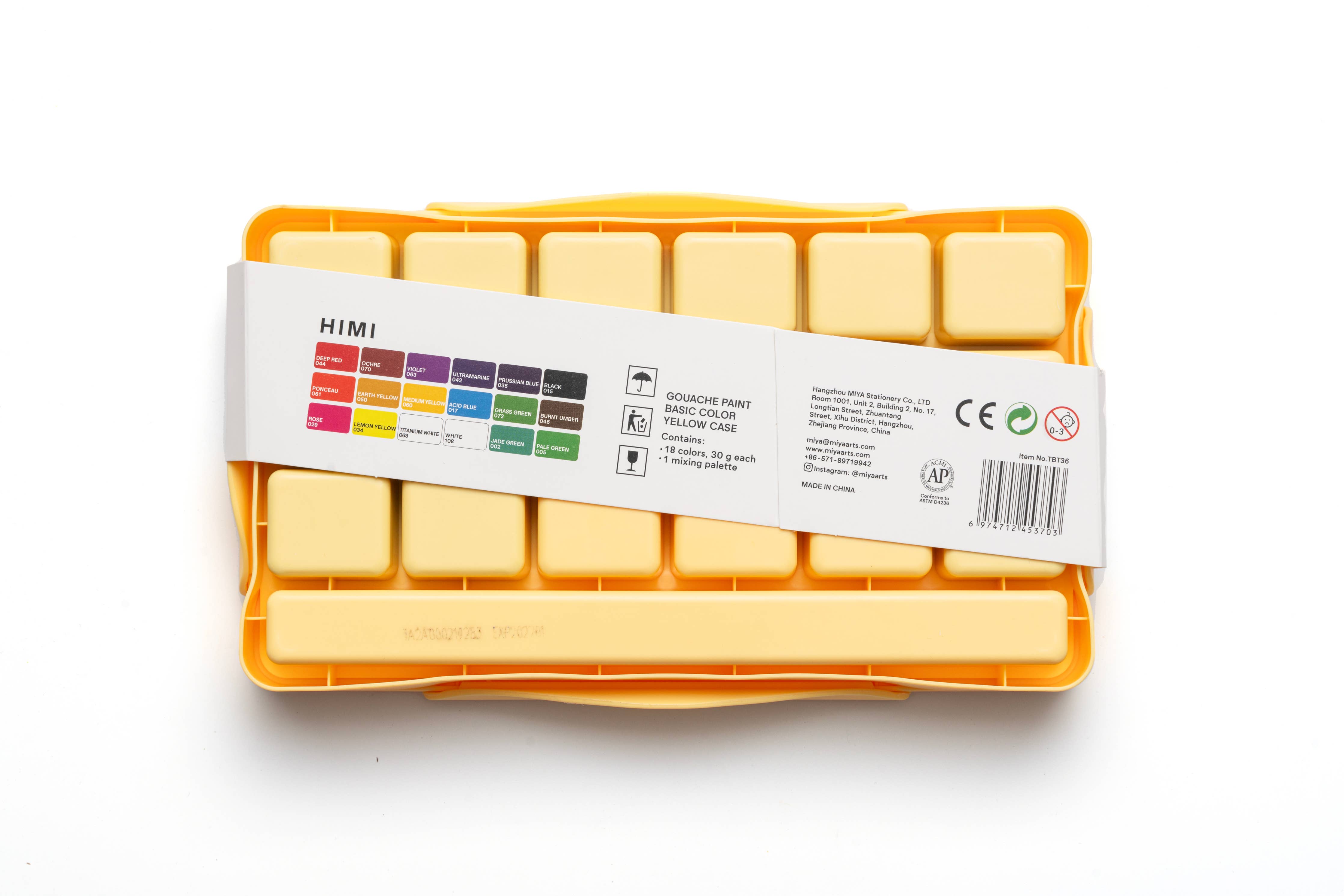Jelly Cup Gouache Paint Set (18 Colours)