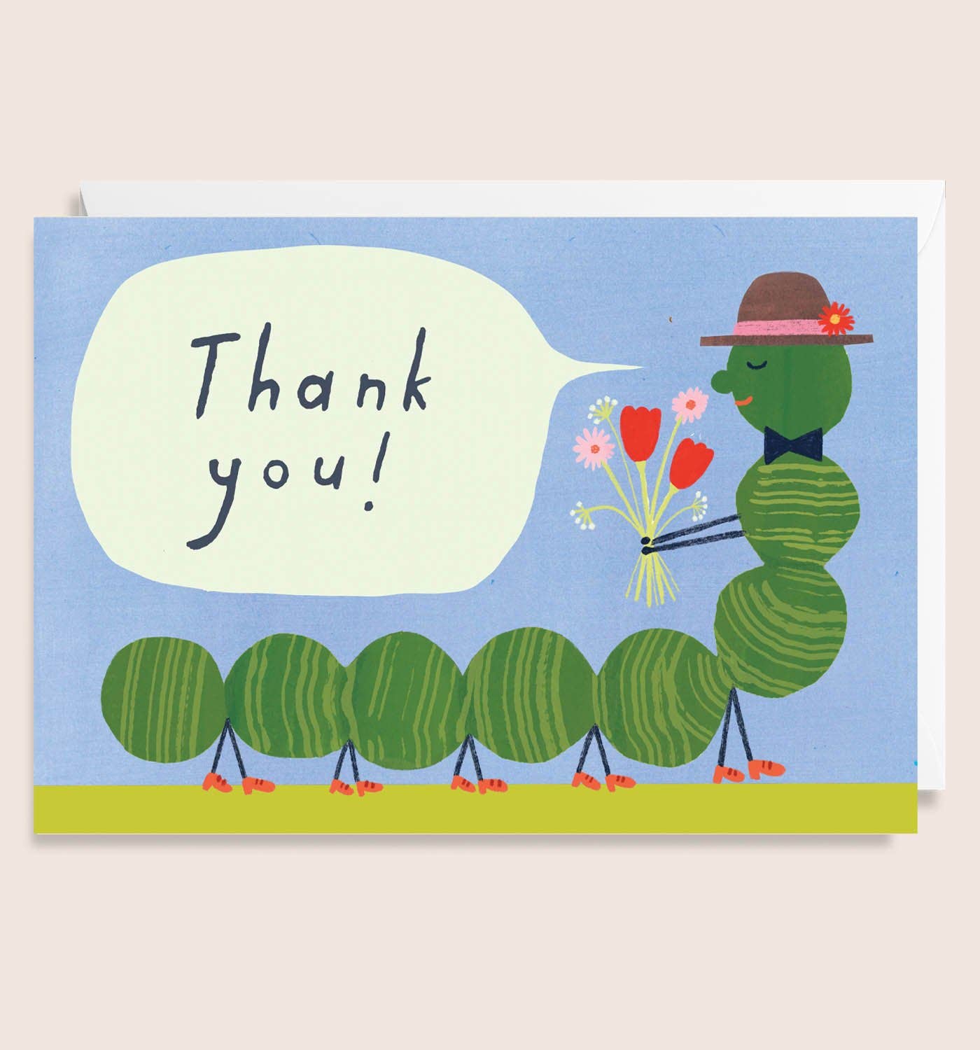 Caterpilar Thank You Card