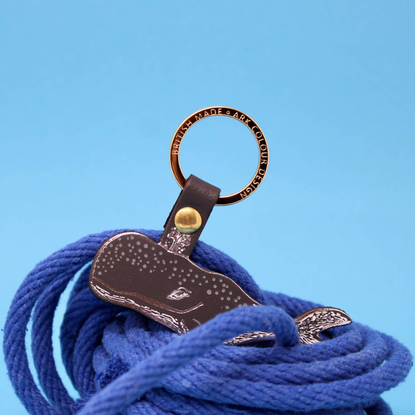 Humpback Whale Key Fob - Grey