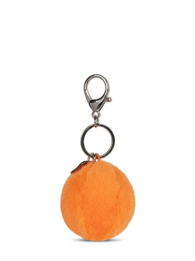 Smiley Eco Fuzzy Keyring Orange