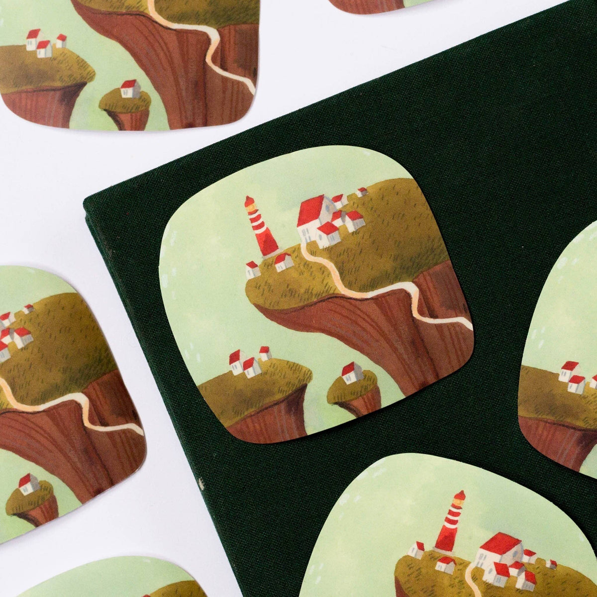 Lighthouse Cliff Vinyl Sticker