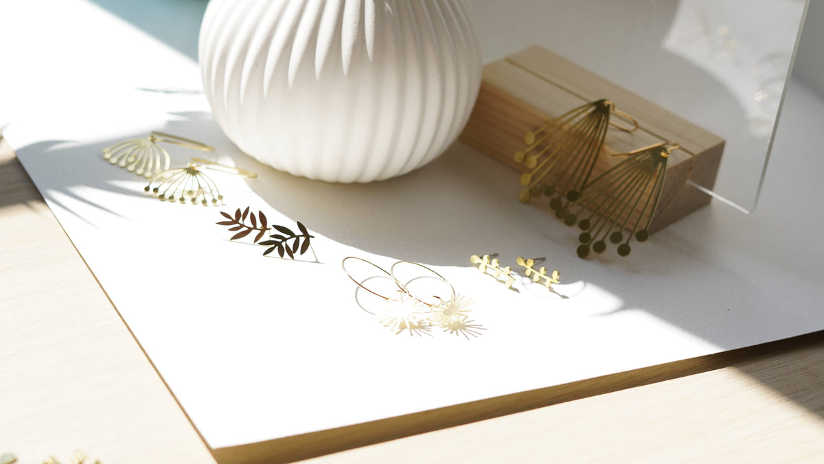 Flutter Leaf Studs