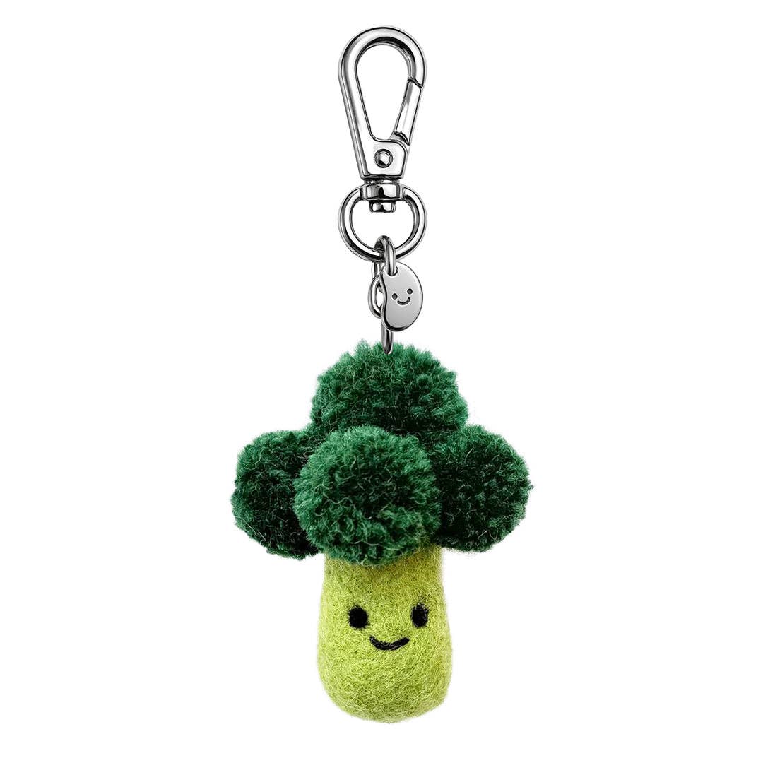 Baxter The Broccoli Felt Keyring