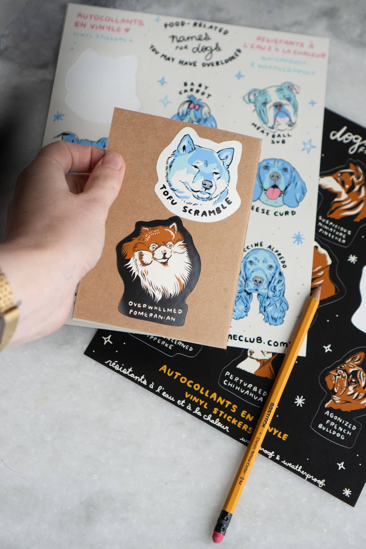 Dogs Feeling Things Mega Sticker Sheet