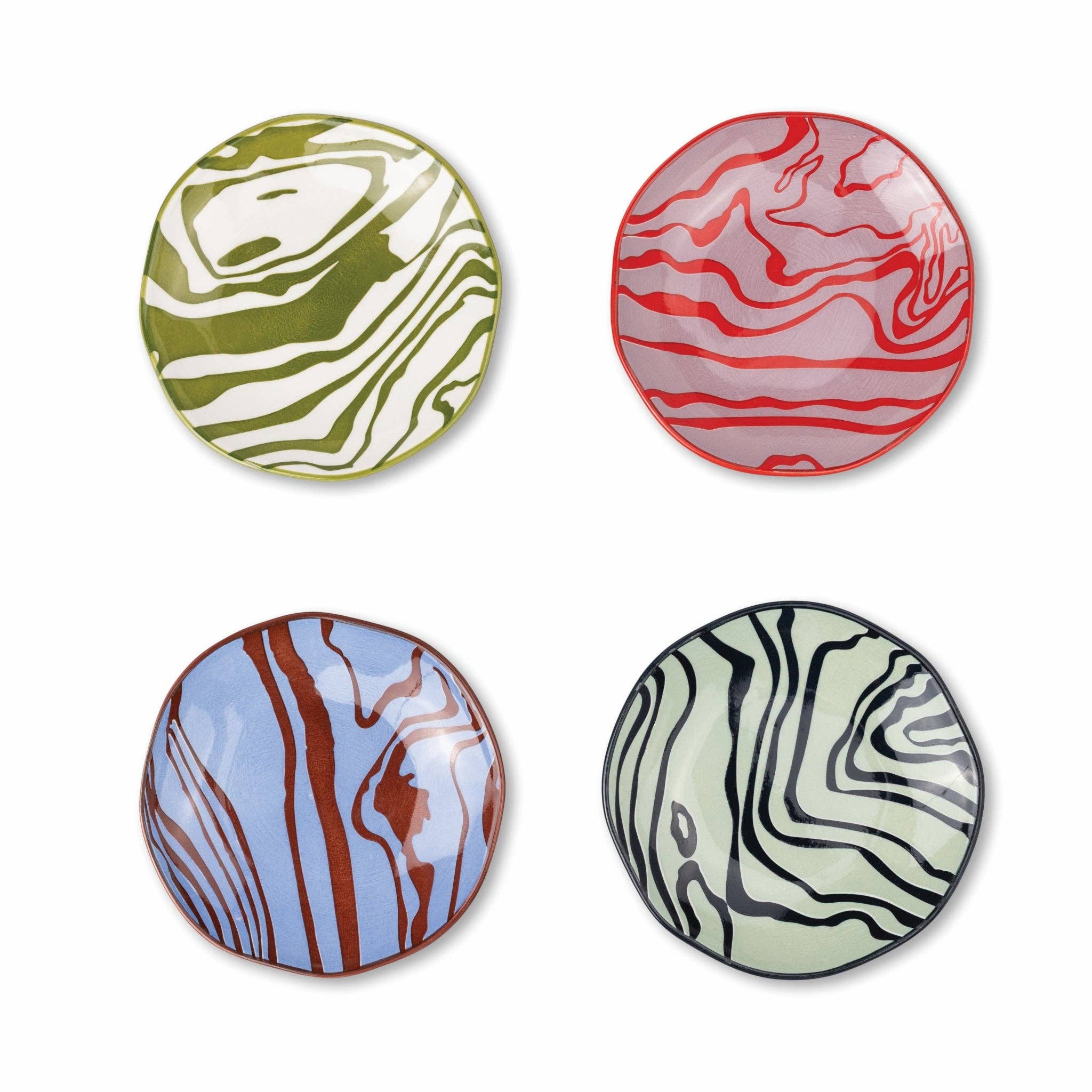 Appetizer Plates - Set of 4 - Contour