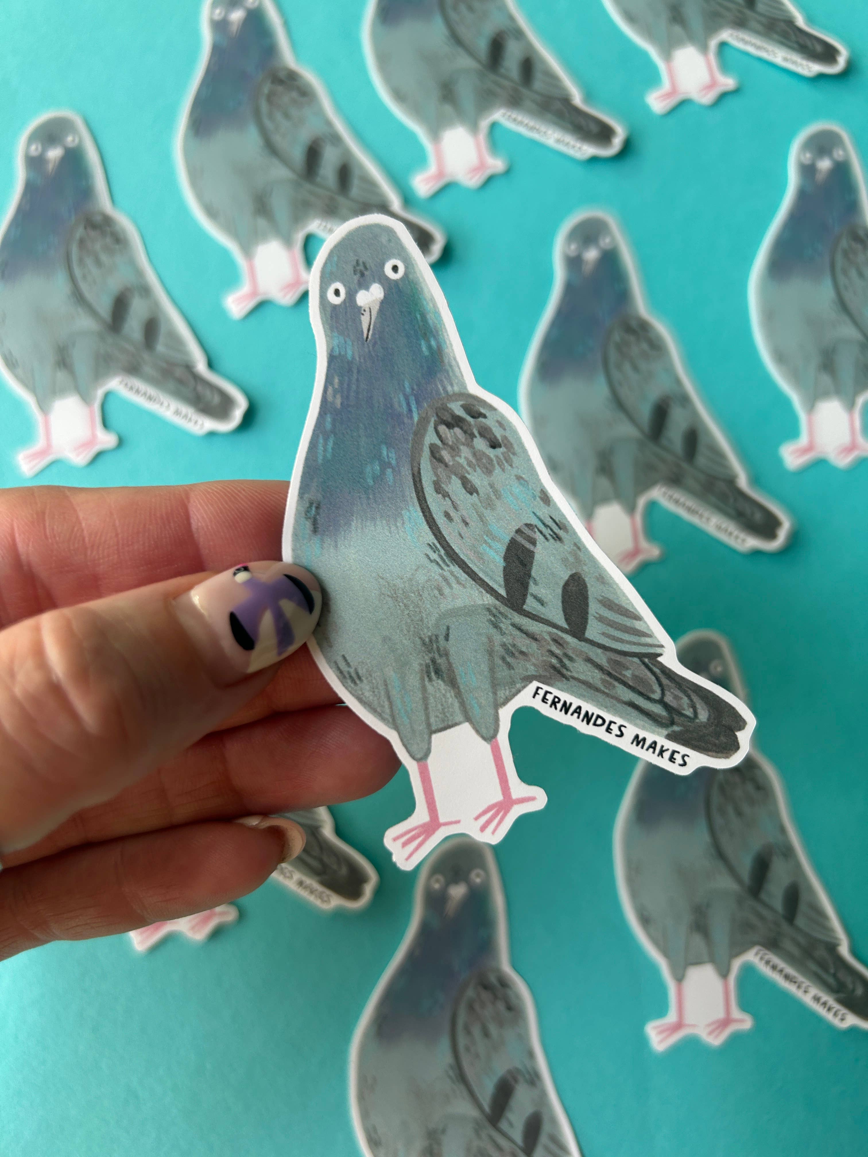 Barnaby The Pigeon Vinyl Sticker