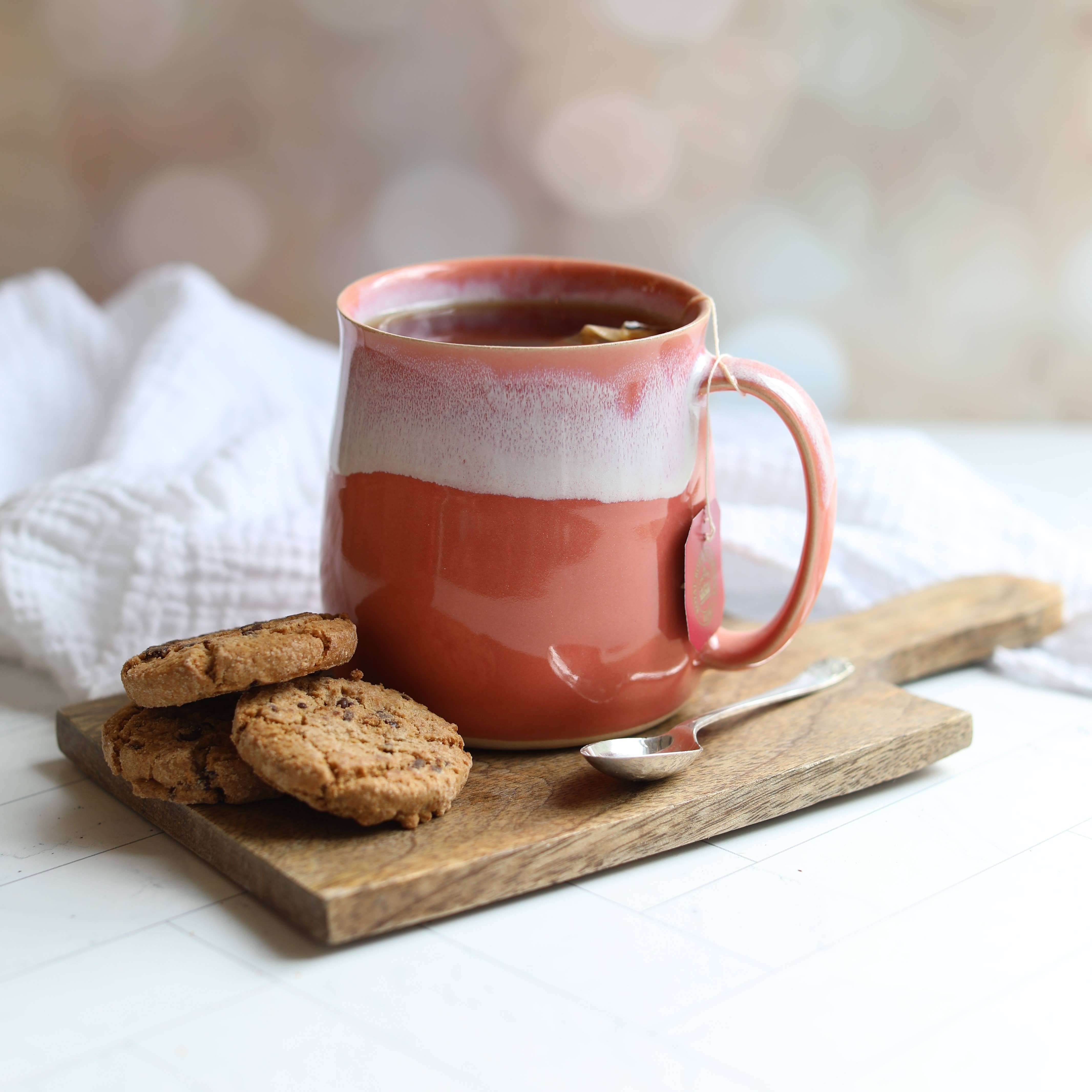 Coral Handmade Coffee Mug
