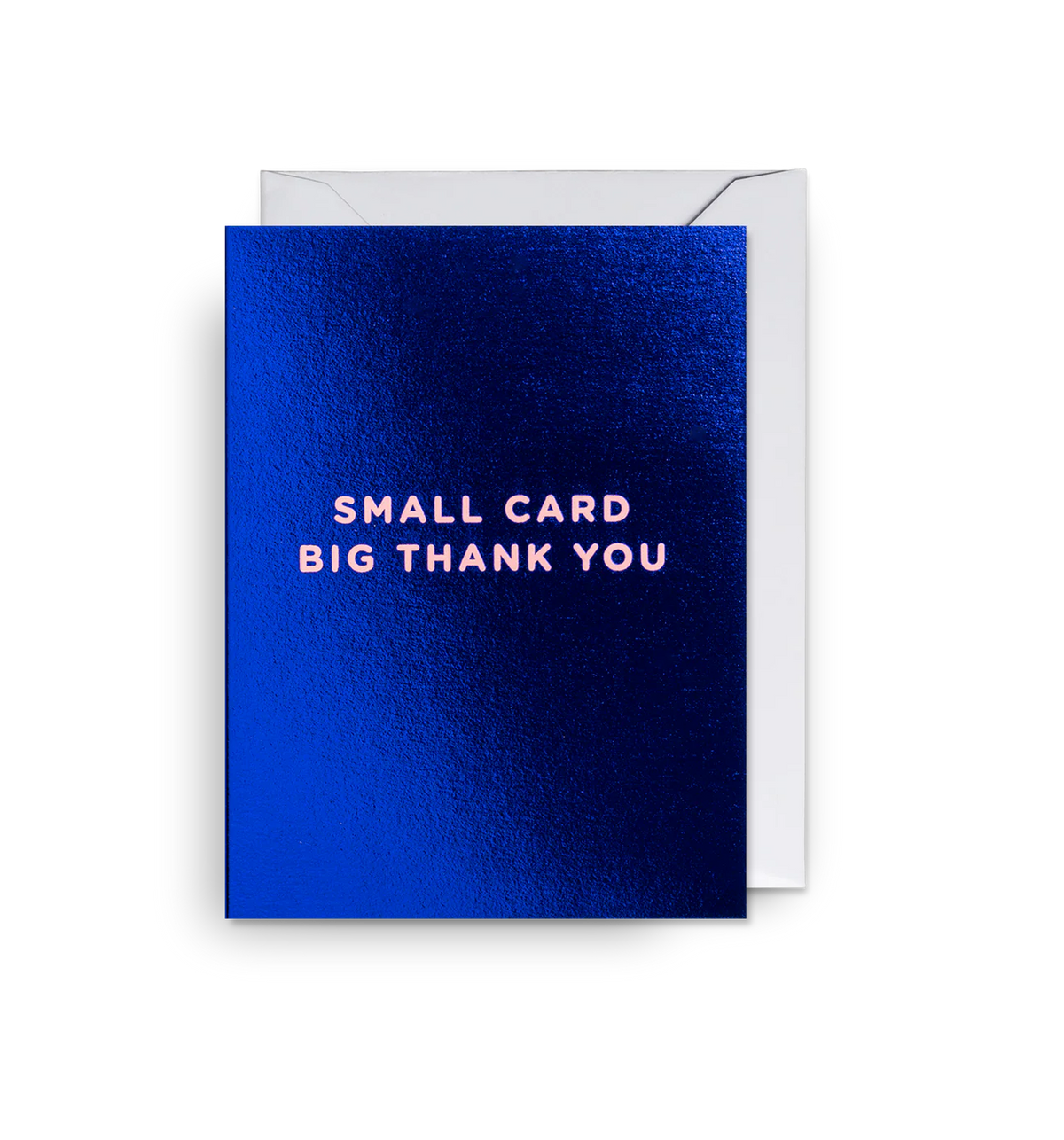 Blue & Pink Small Card Big Thank You Mini Card