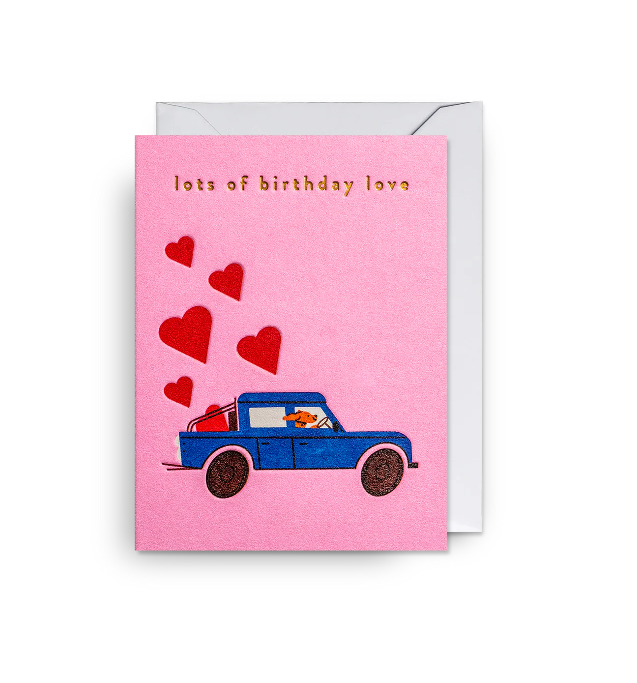 Cruising Dog Birthday Love Mini Card