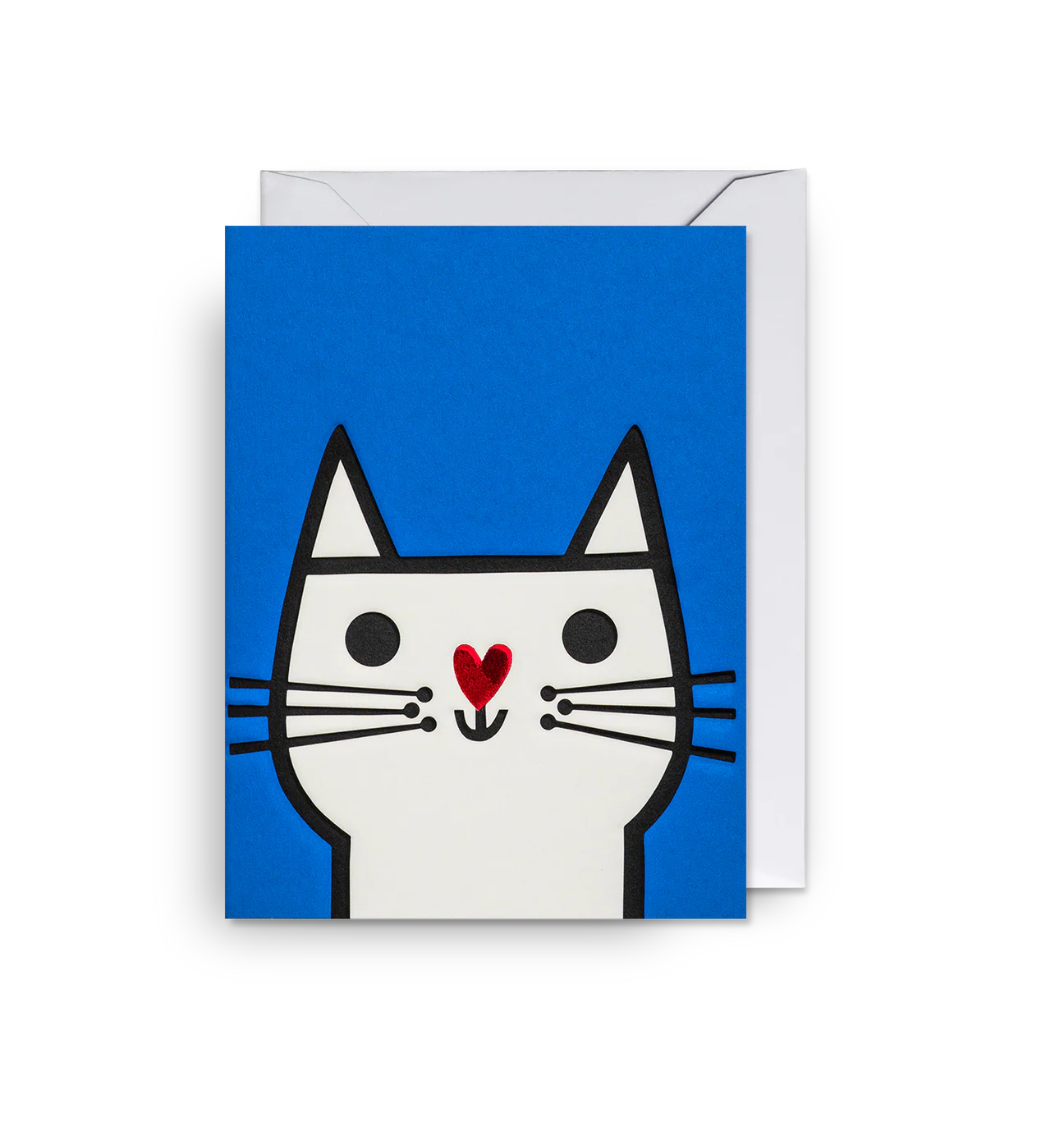 Cat Heart Nose Mini Card