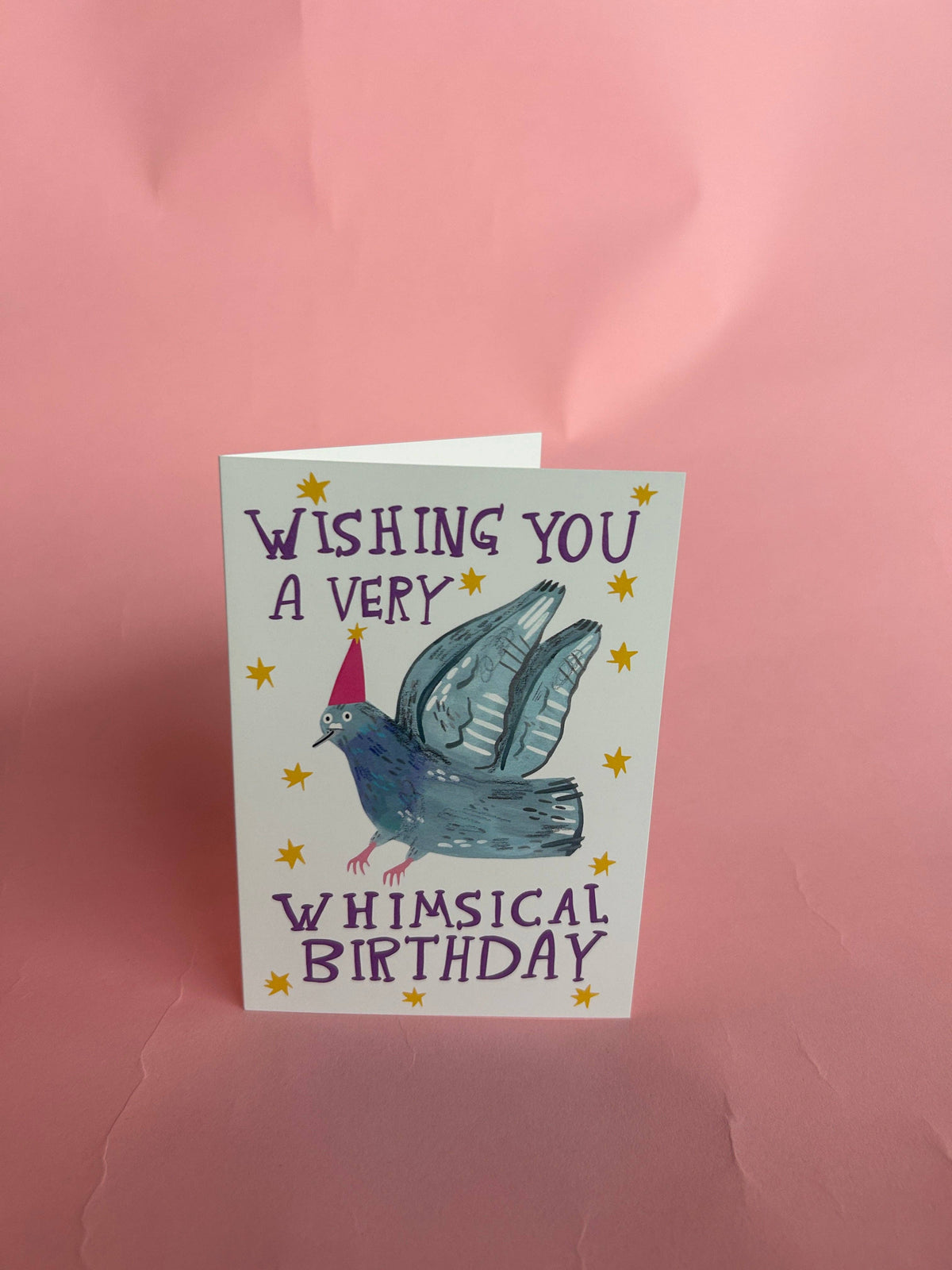 Whimsical Pigeon Birthday Card