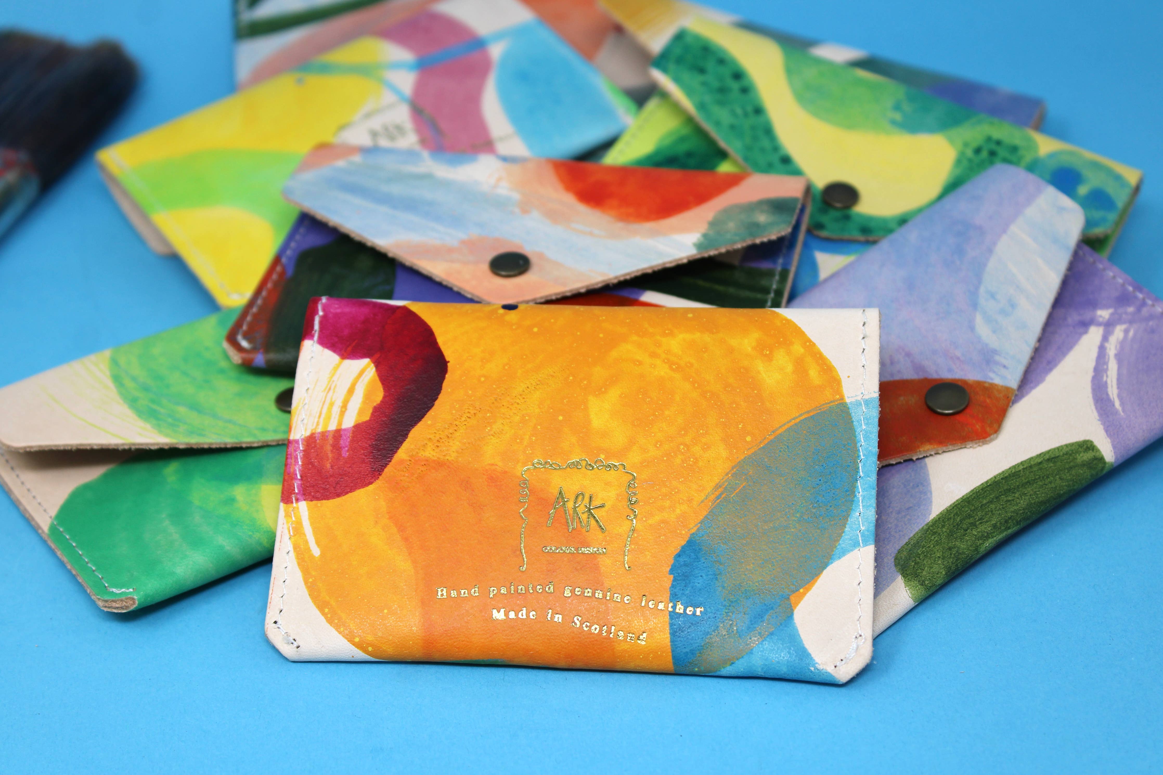 Hand Painted Popper Purse - Assorted Colours