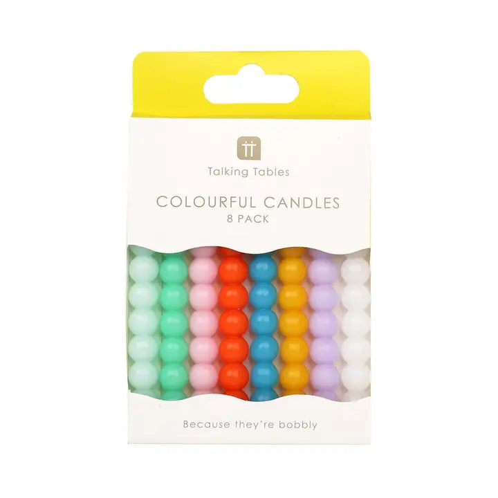 Colourful Bobble Candles