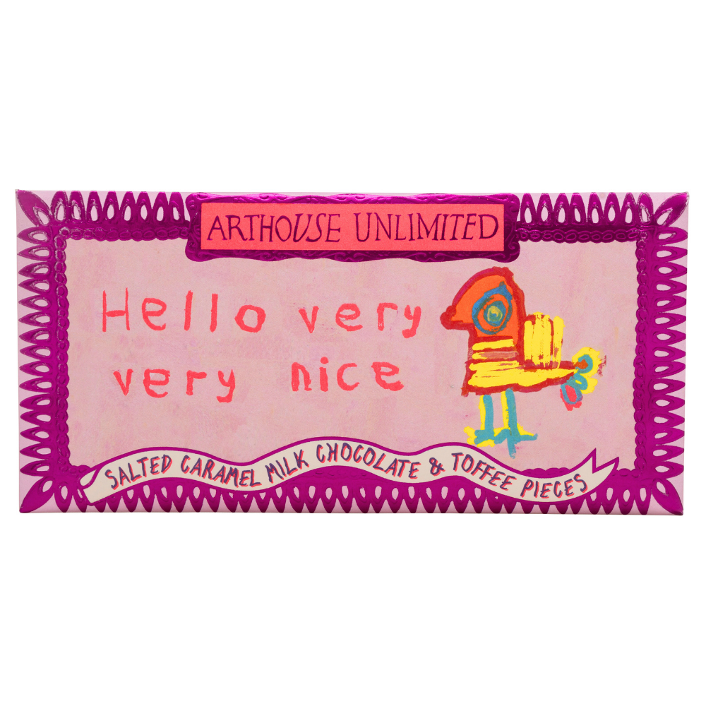 Joy Sized Bar - 'Hello, Very Very Nice' Salted Caramel Milk Chocolate & Toffee Pieces