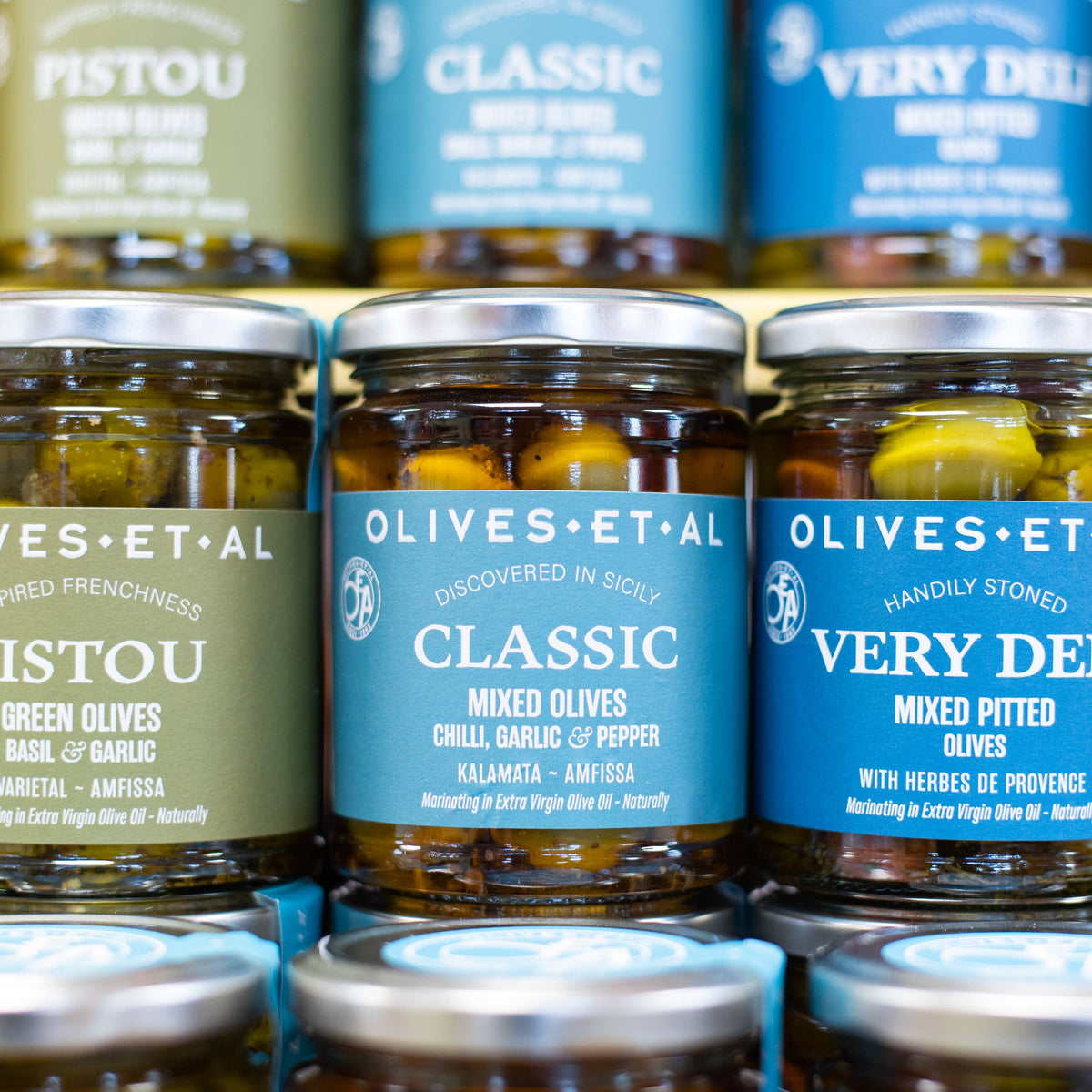 Classic Chilli, Garlic & Black Pepper Whole Olives