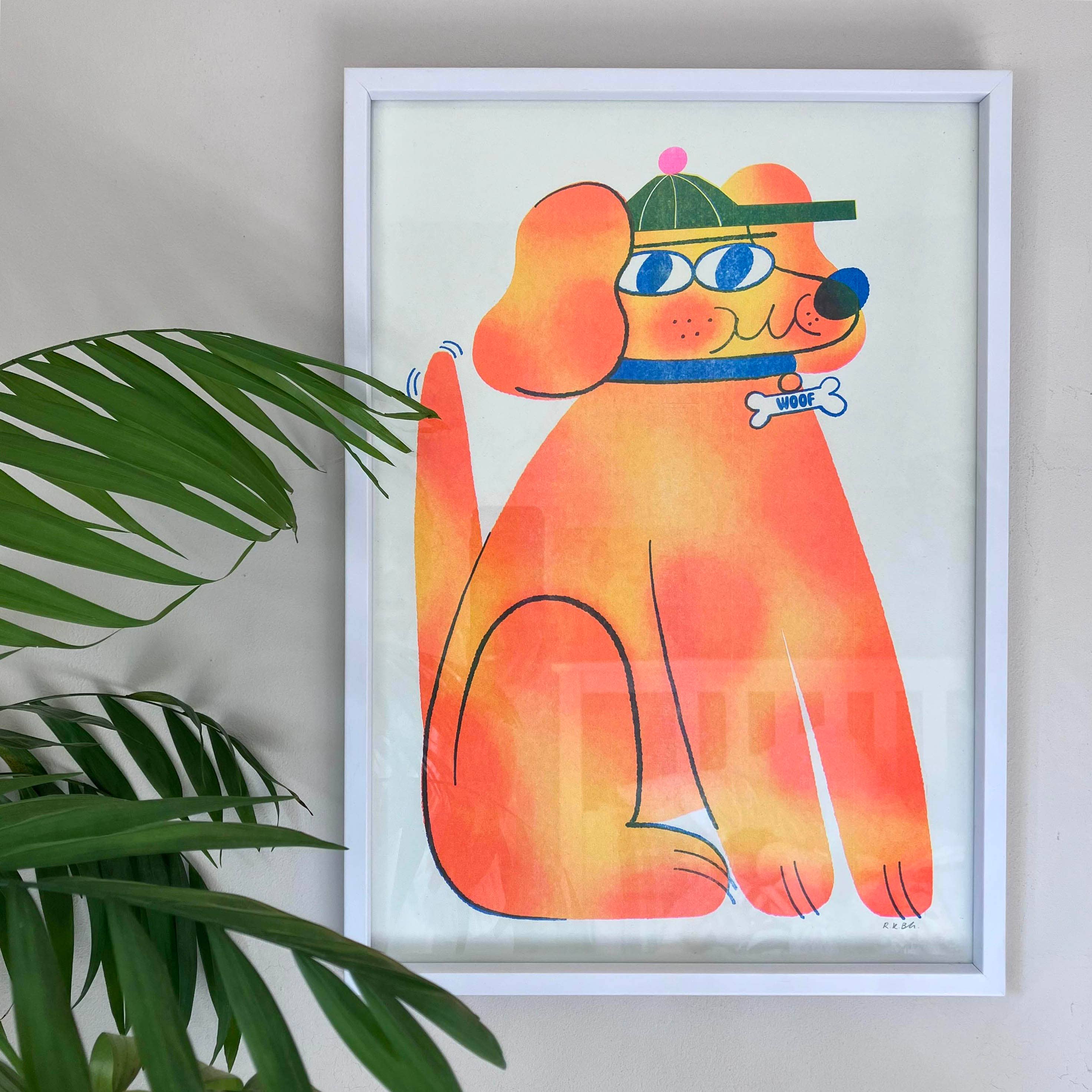 Doggo A3 Riso Print