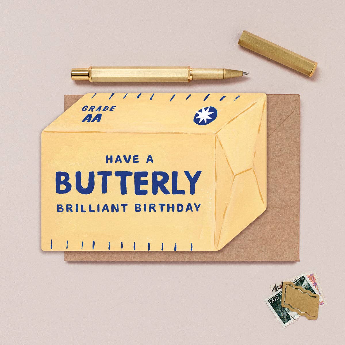 Butter Birthday Card