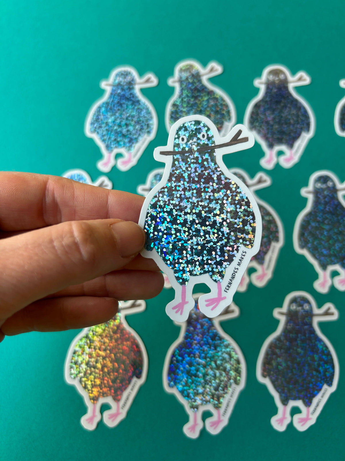 Pigeon Vinyl Stickers: Skye