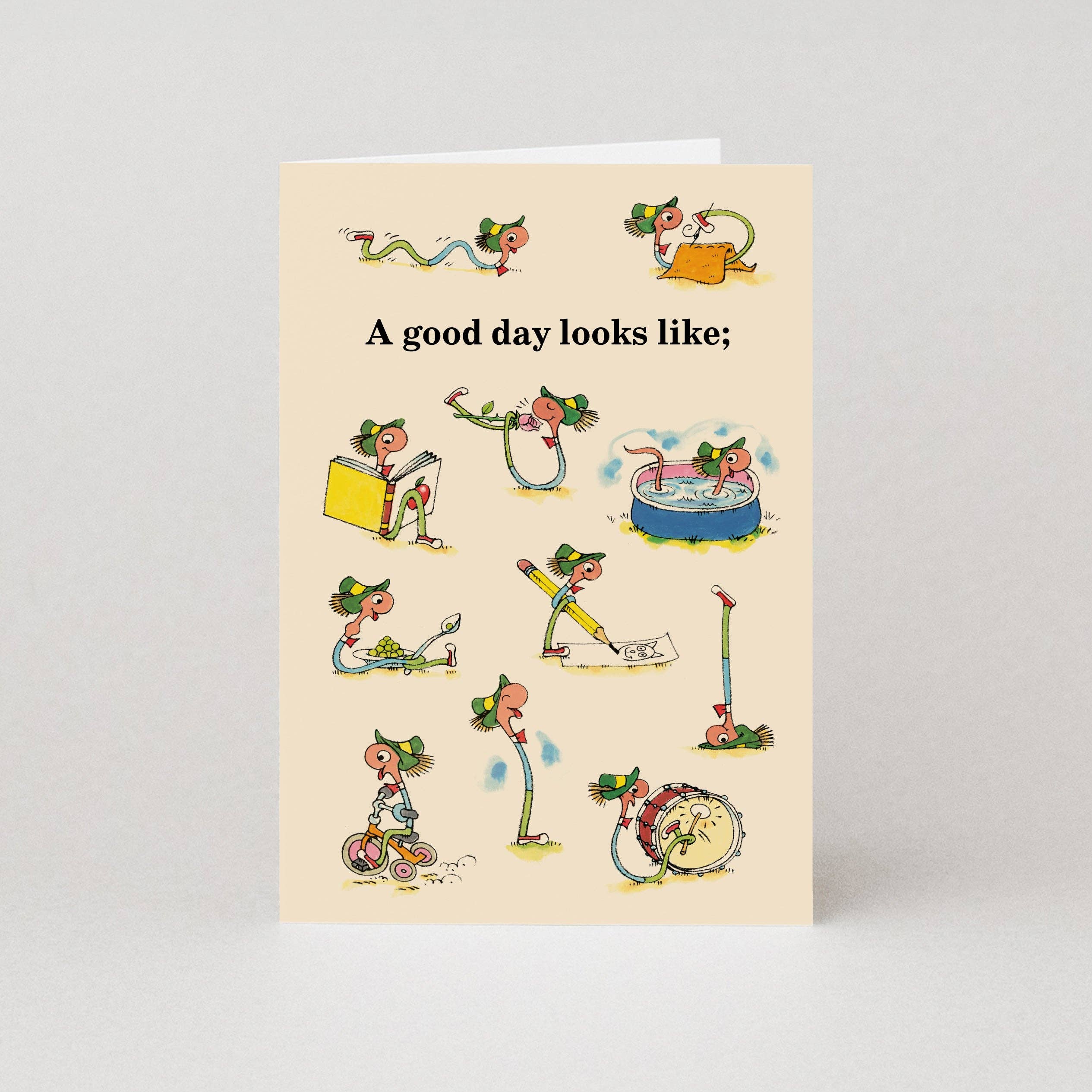 A Good Day Looks Like - Greetings Card by Richard Scarry