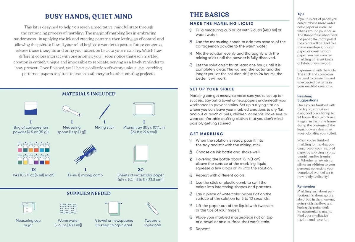 Mindful Crafts Marbling Kit