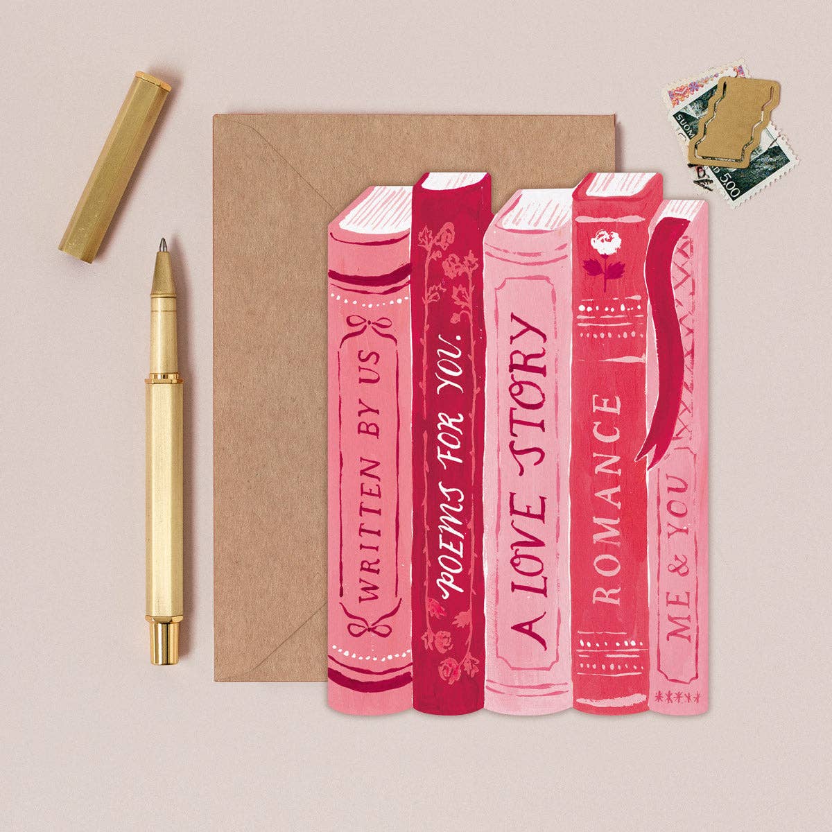 Love Story Books Card
