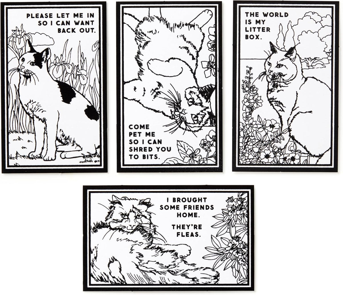 Moody Cats Magic Velvet Coloring Set