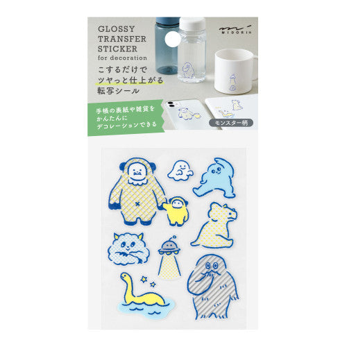 Midori Monster Glossy Transfer Sticker