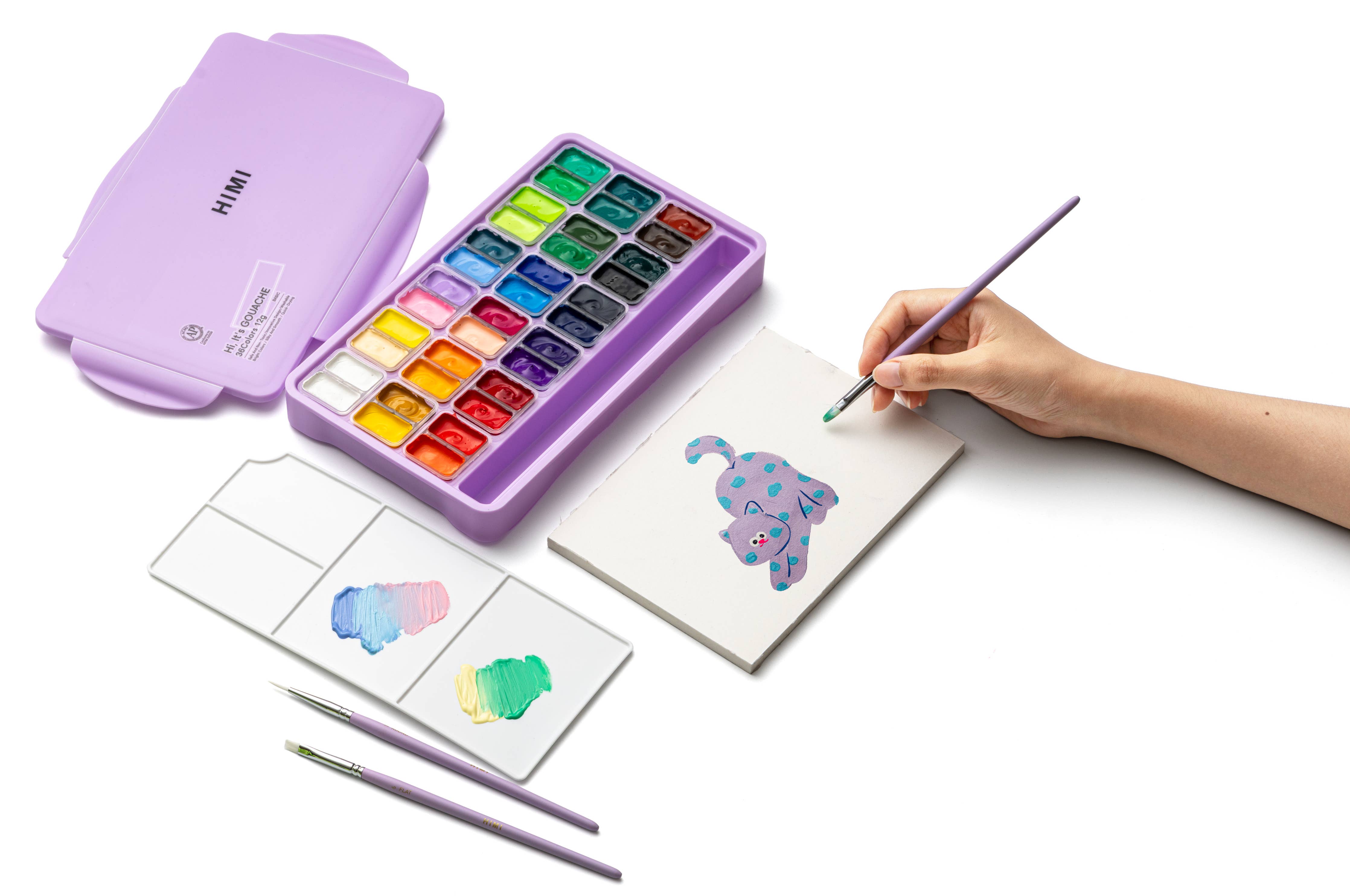Twin Cup Gouache Paint Set (36 Colours)