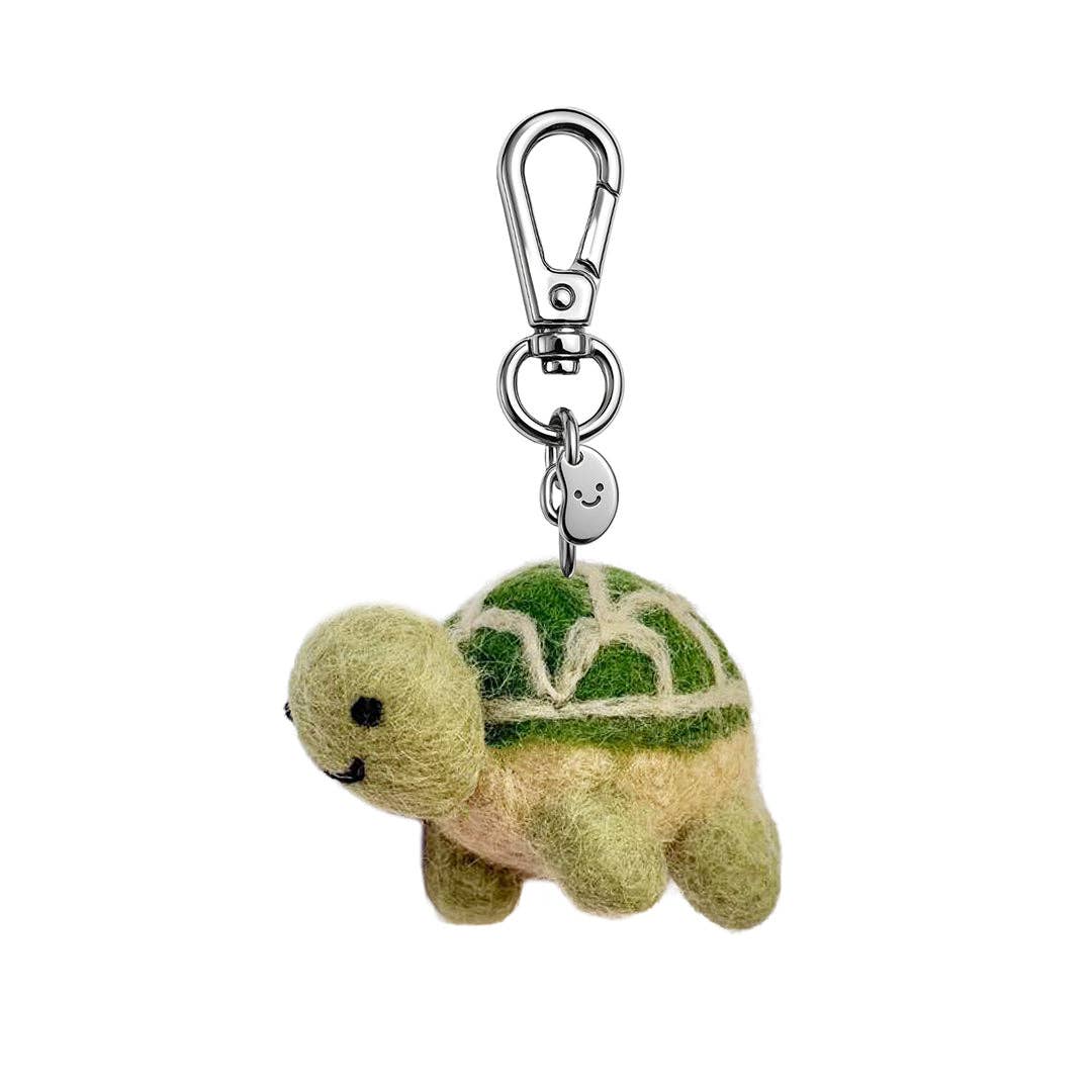 Tina The Turtle Felt Keyring