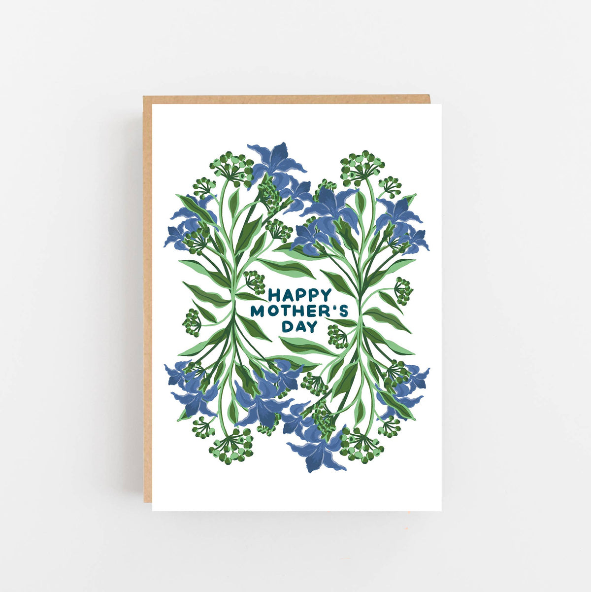 Blue Iris Mother's Day Card
