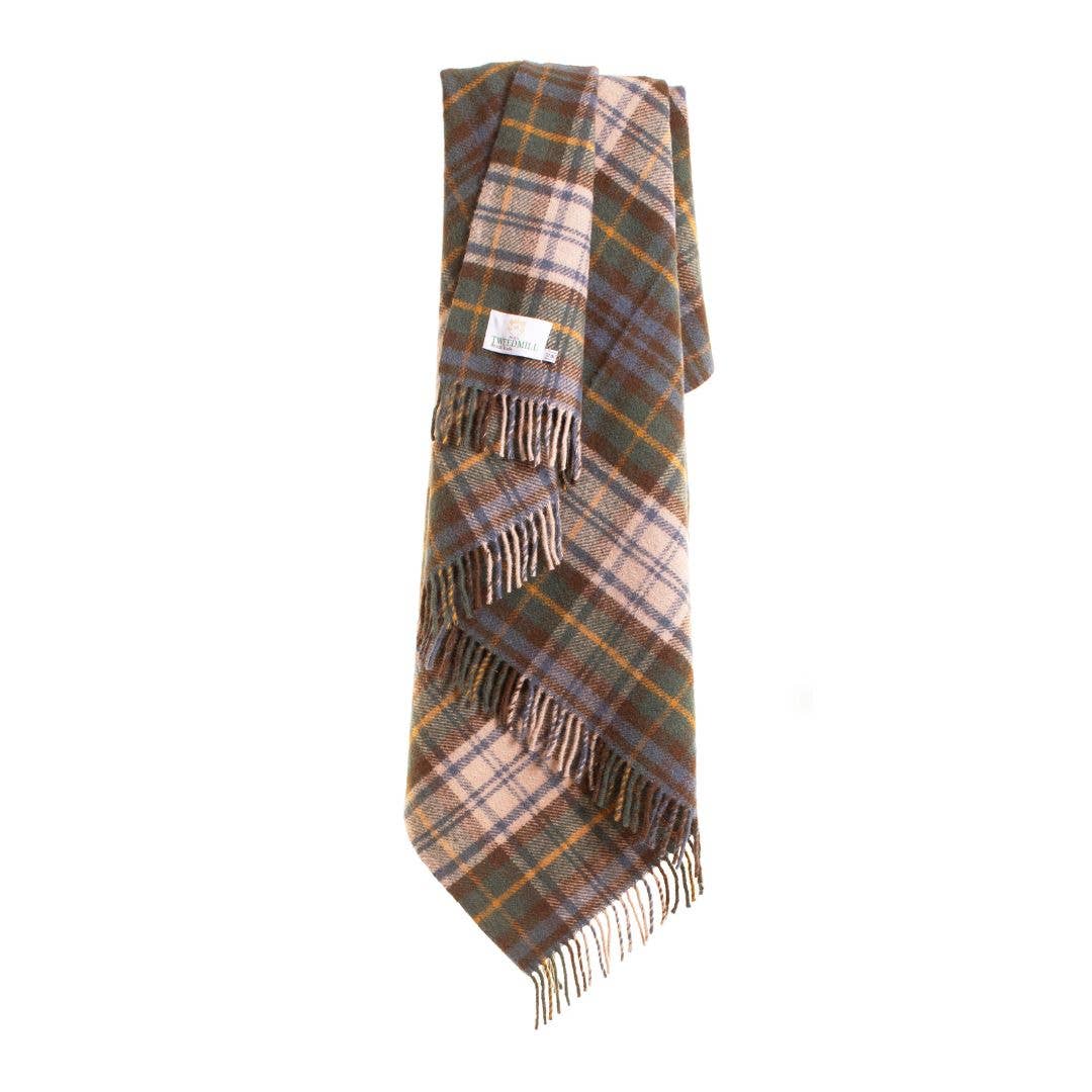 Antique Dress Gordon Tartan Pure New Wool Throw