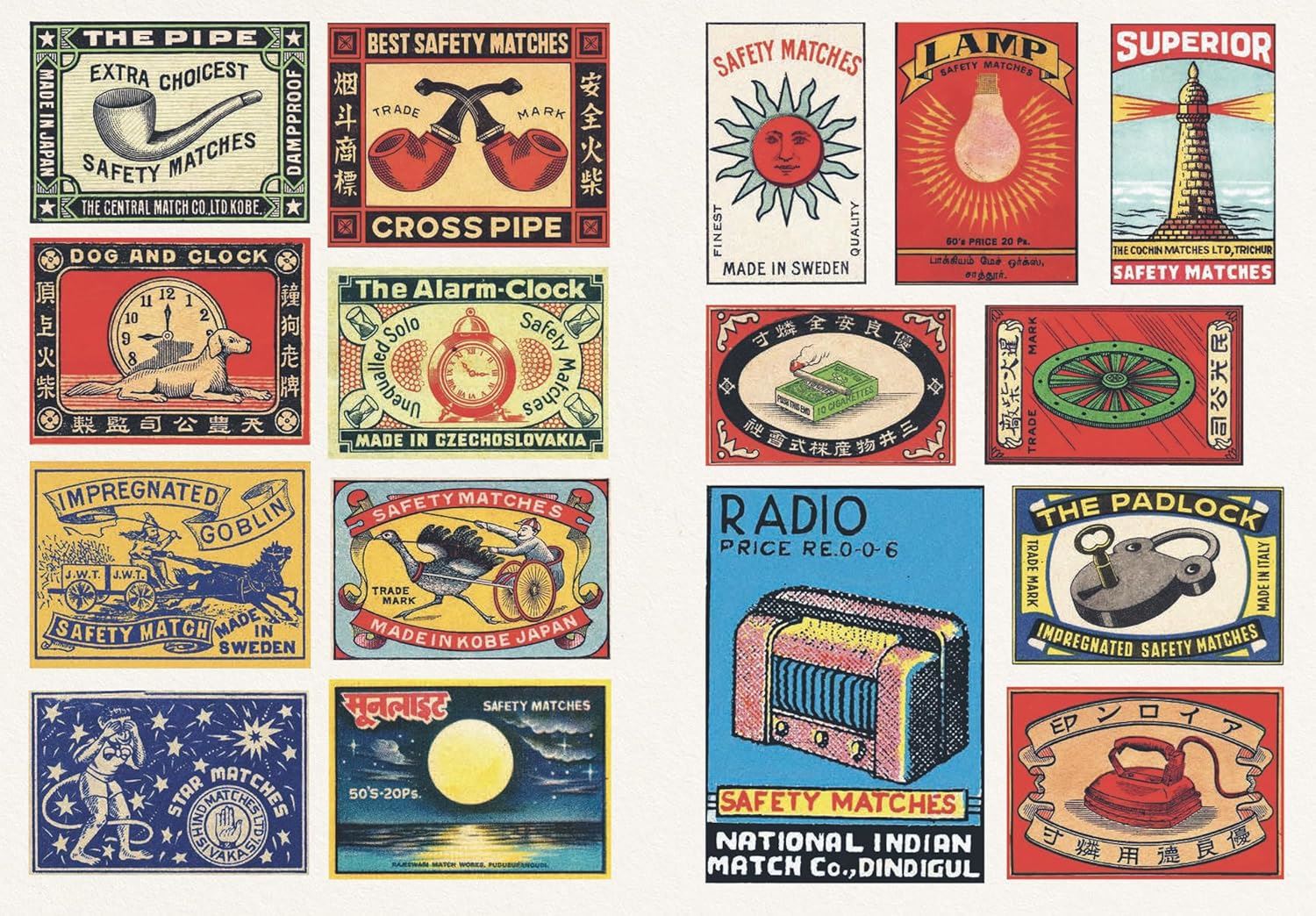 Vintage Matchboxes Sticker Book
