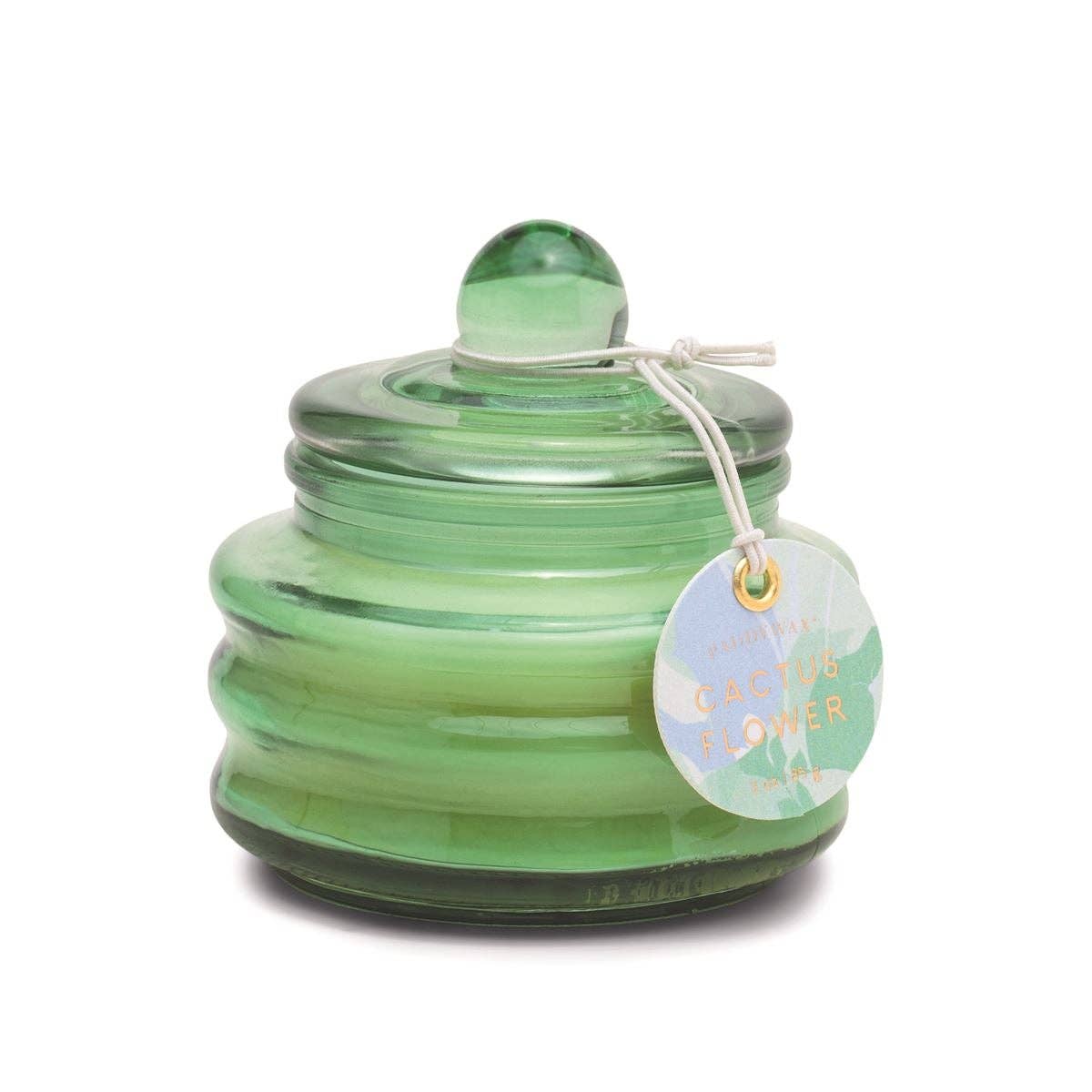Beam Glass Candle - Green - Cactus Flower