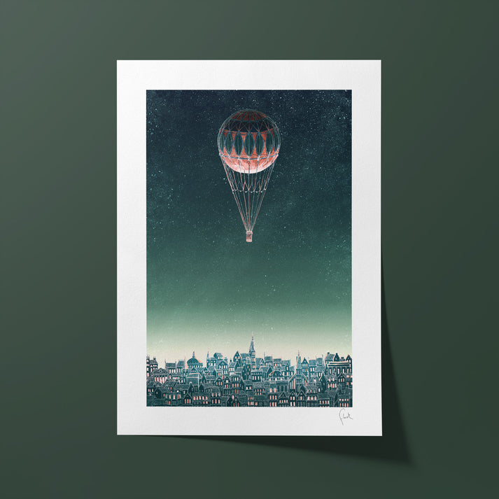 A4 Aeronaut Art Print