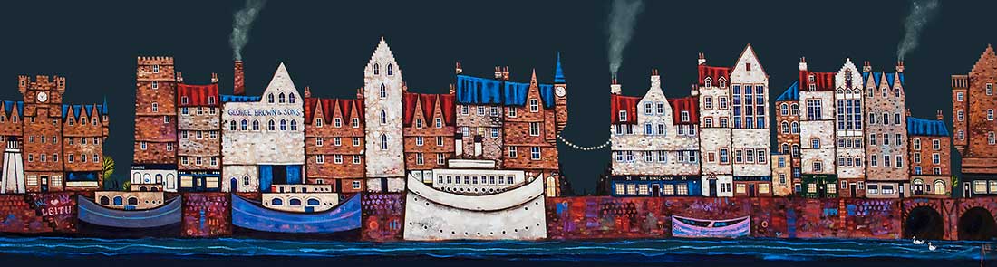 Along Auld Leith Shore Art Print