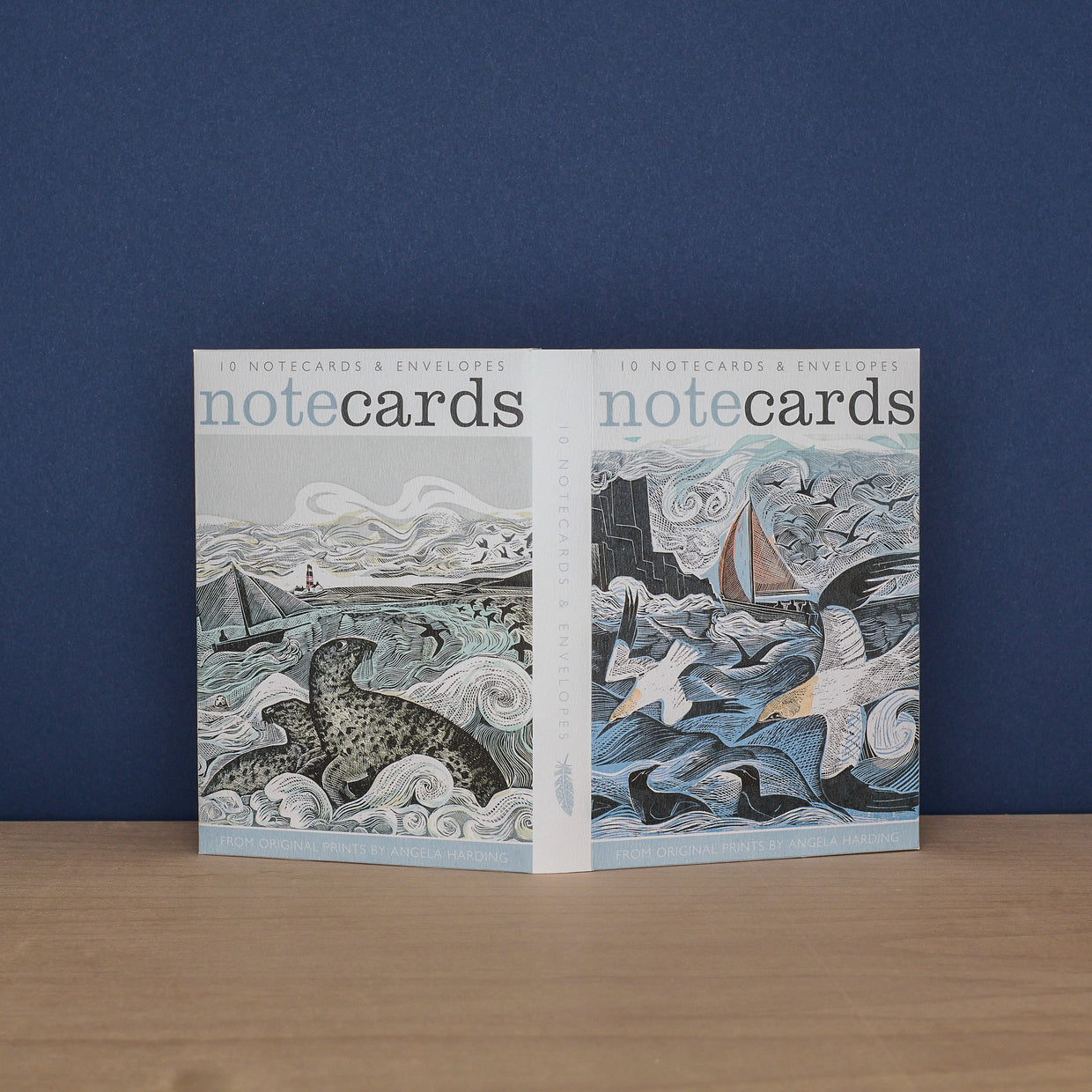 Pack Of 10 Sea Notecards & Envelopes