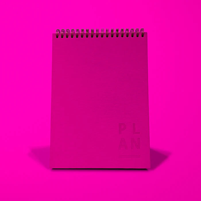 Blank Canvas Weekly Desktop Planner - Fuchsia