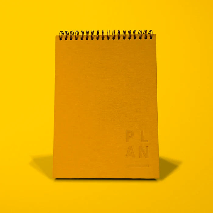 Blank Canvas Weekly Desktop Planner - Yellow