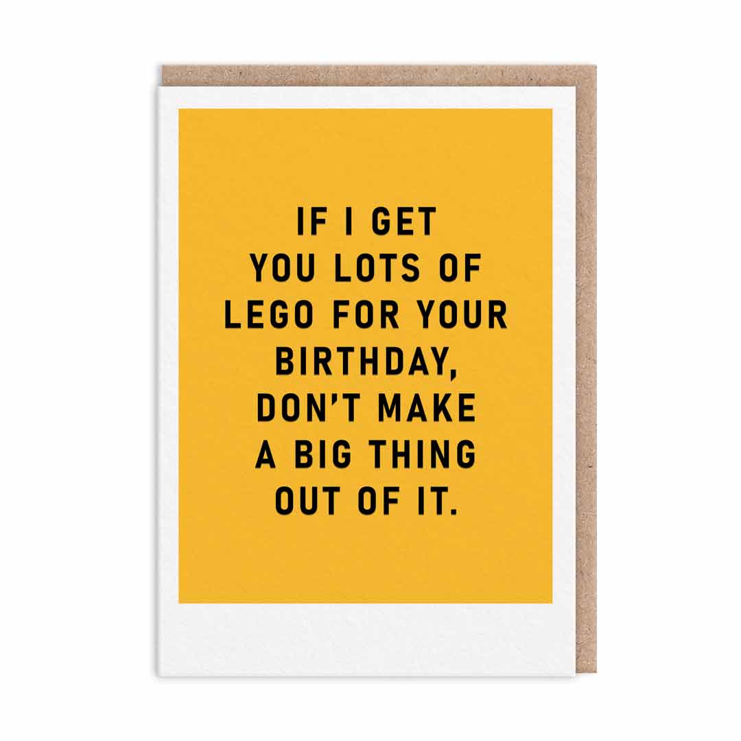 Lots Of Lego Birthday Card