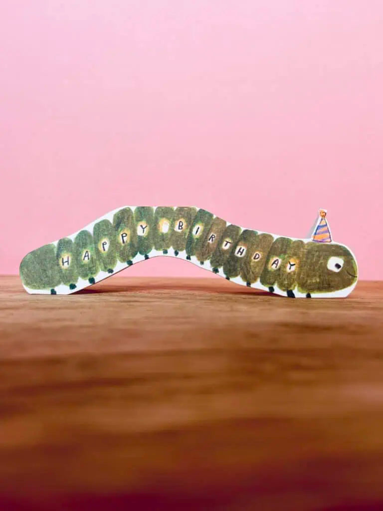 Caterpillar Birthday Card