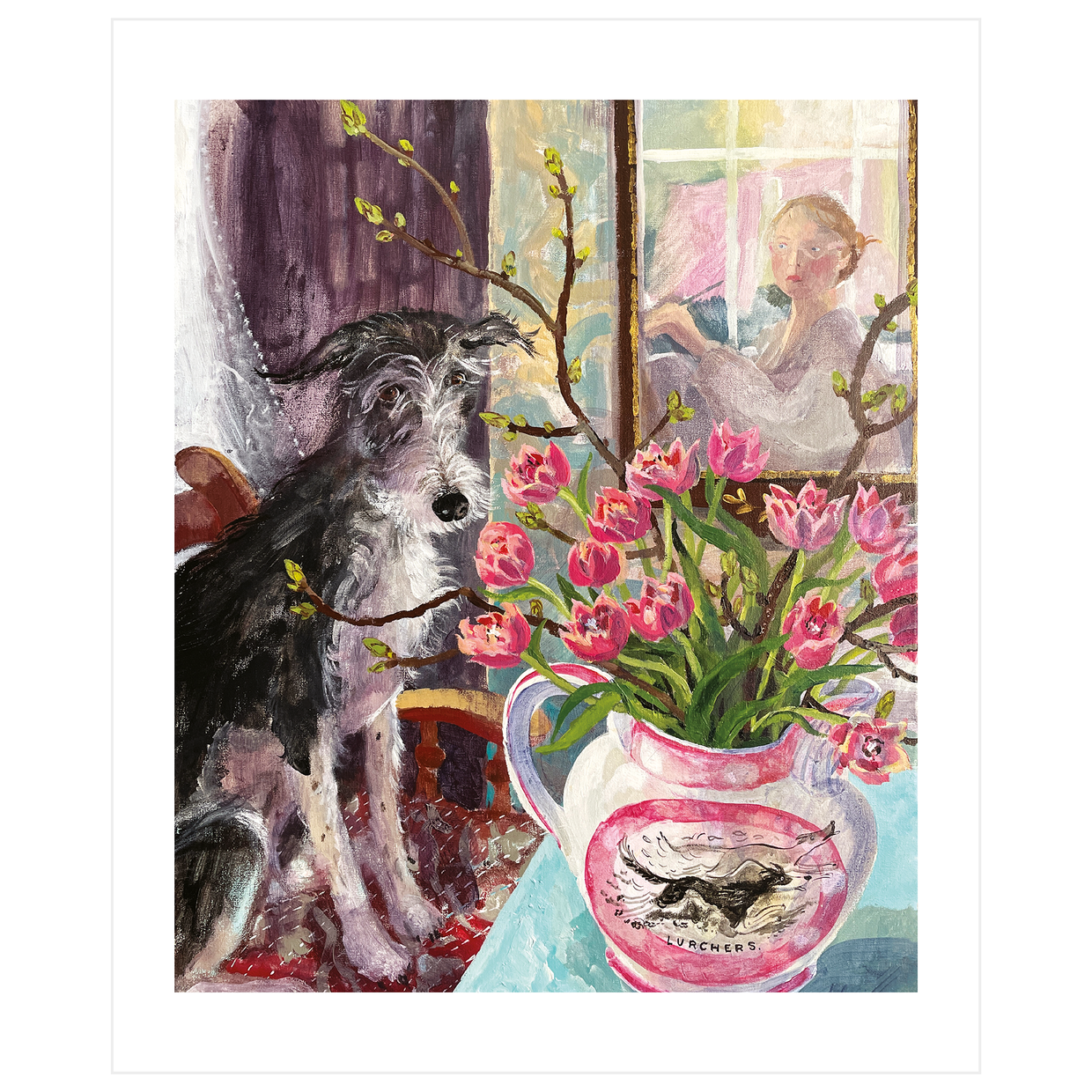 Hilda & Tulips Blank Card