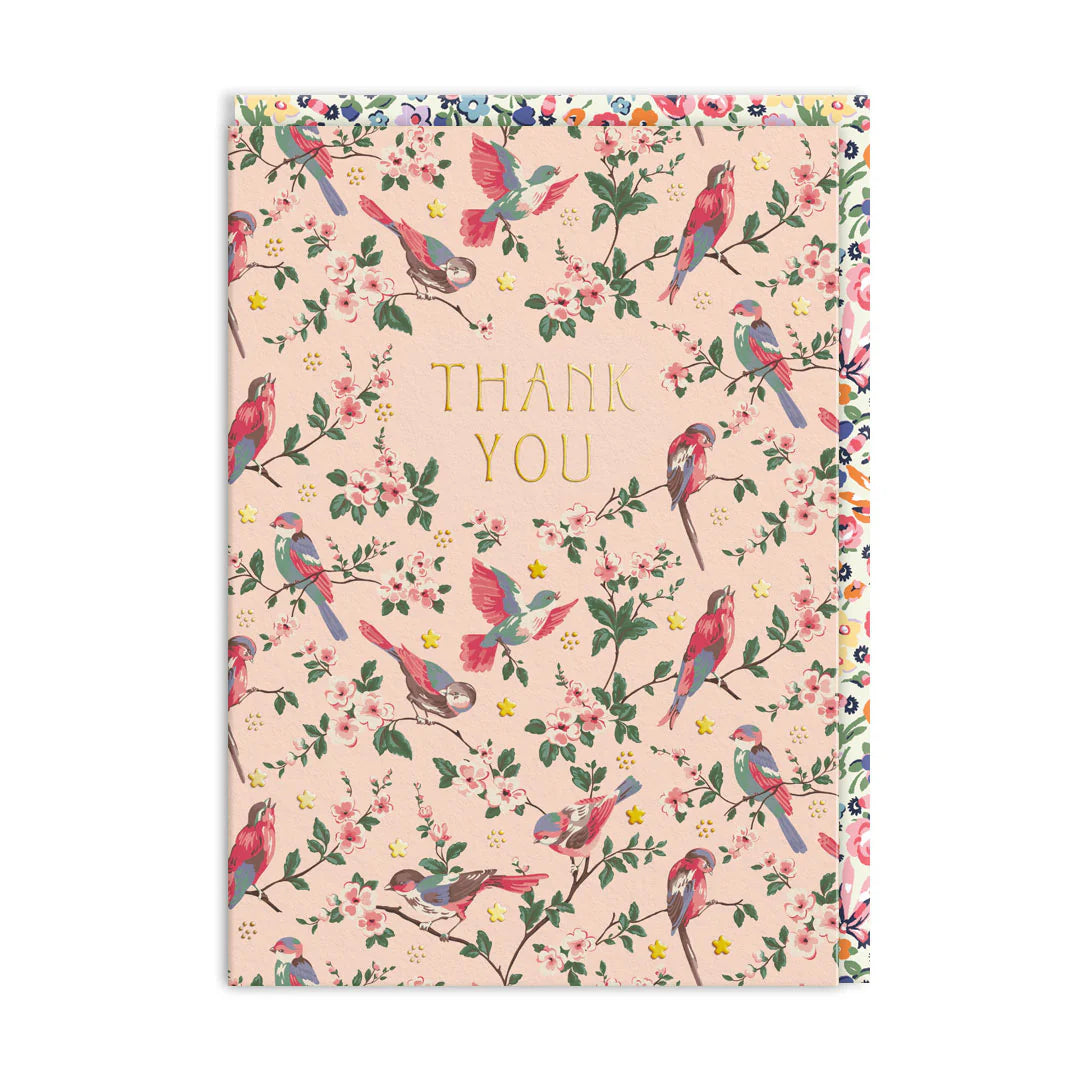 Cath Kidston Garden Birds Thank You Card