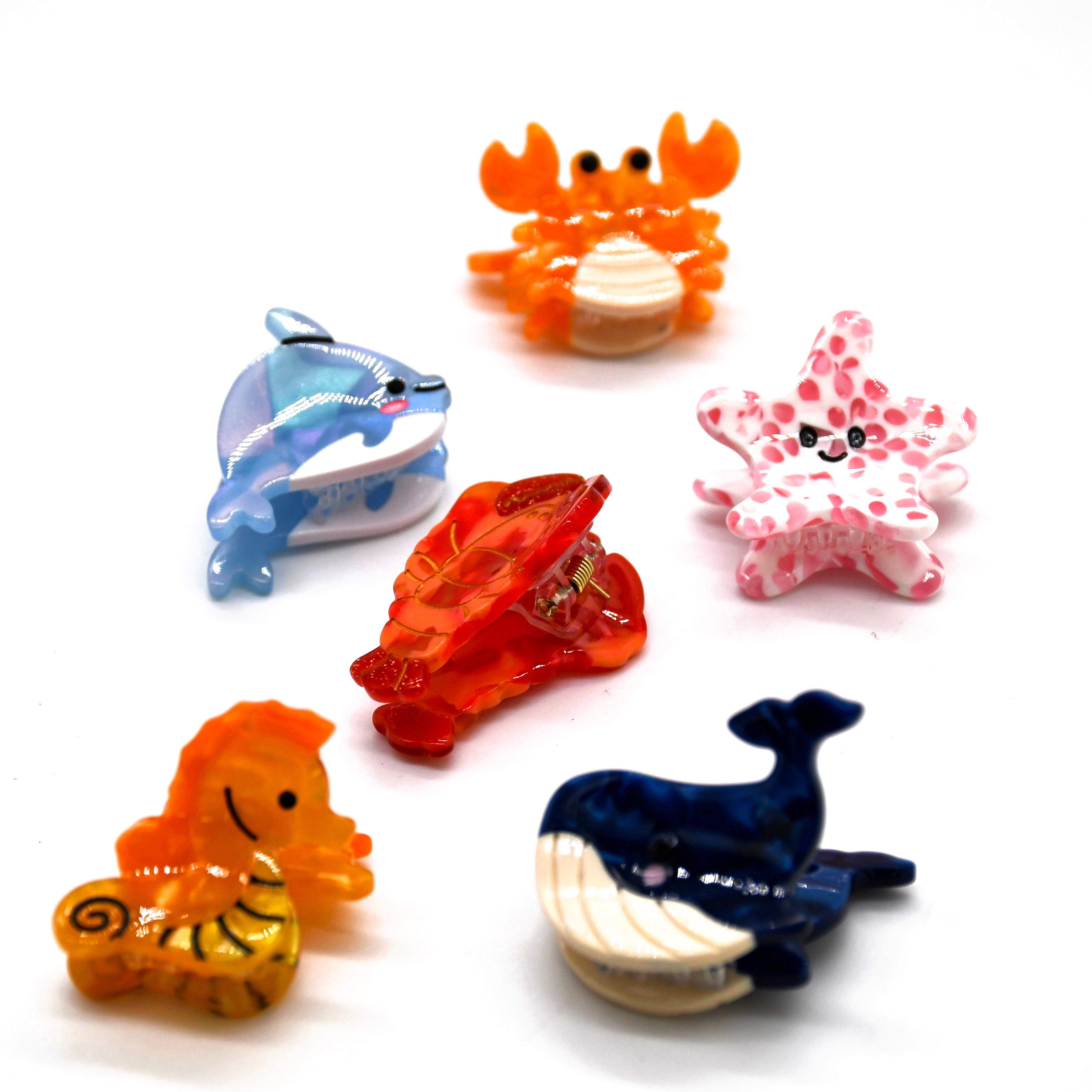 Sea Creature Hair Clips