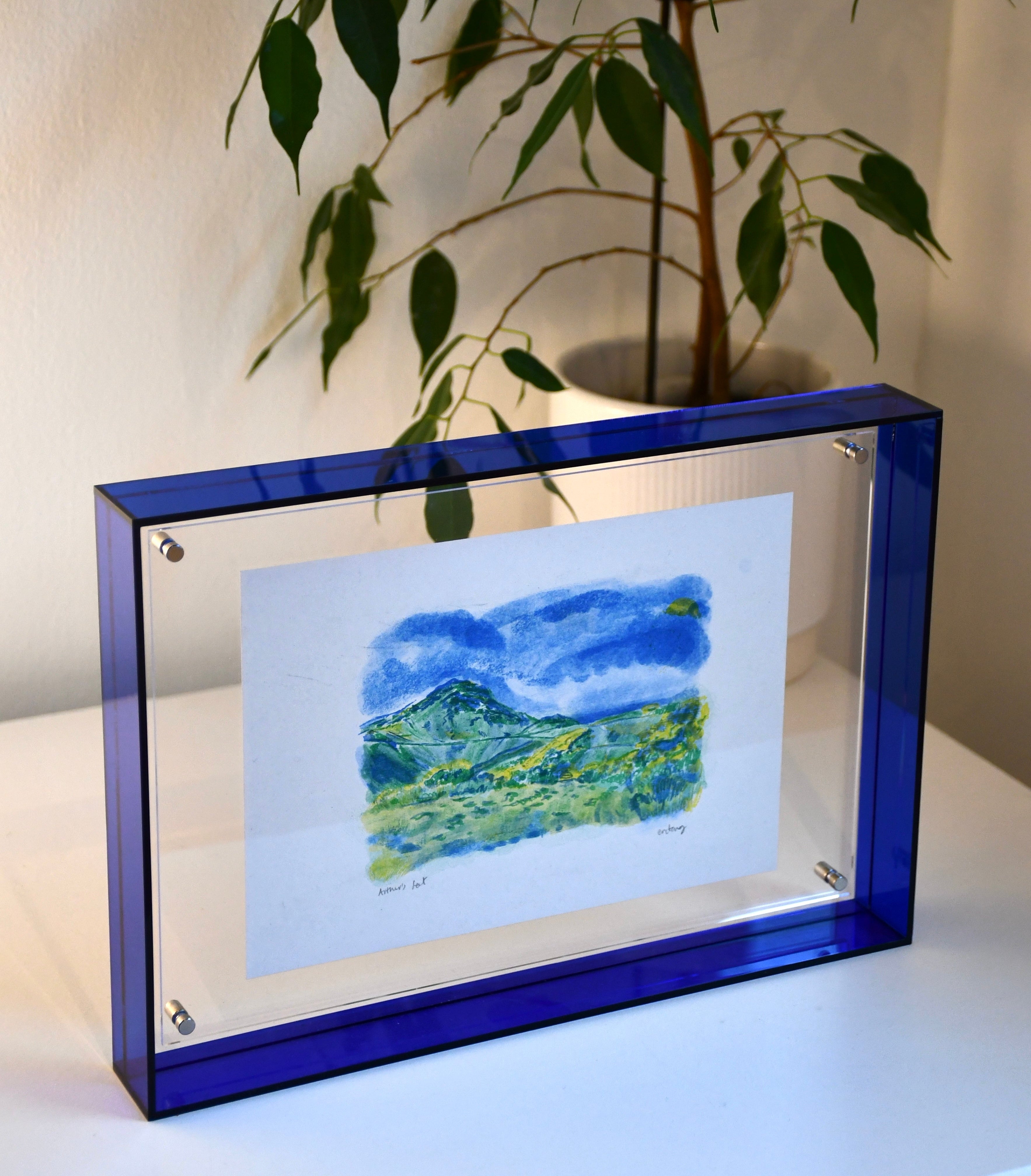 Medium Blue Acrylic Frame