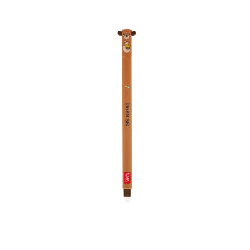 Teddy Bear Erasable Gel Pen - Red Ink
