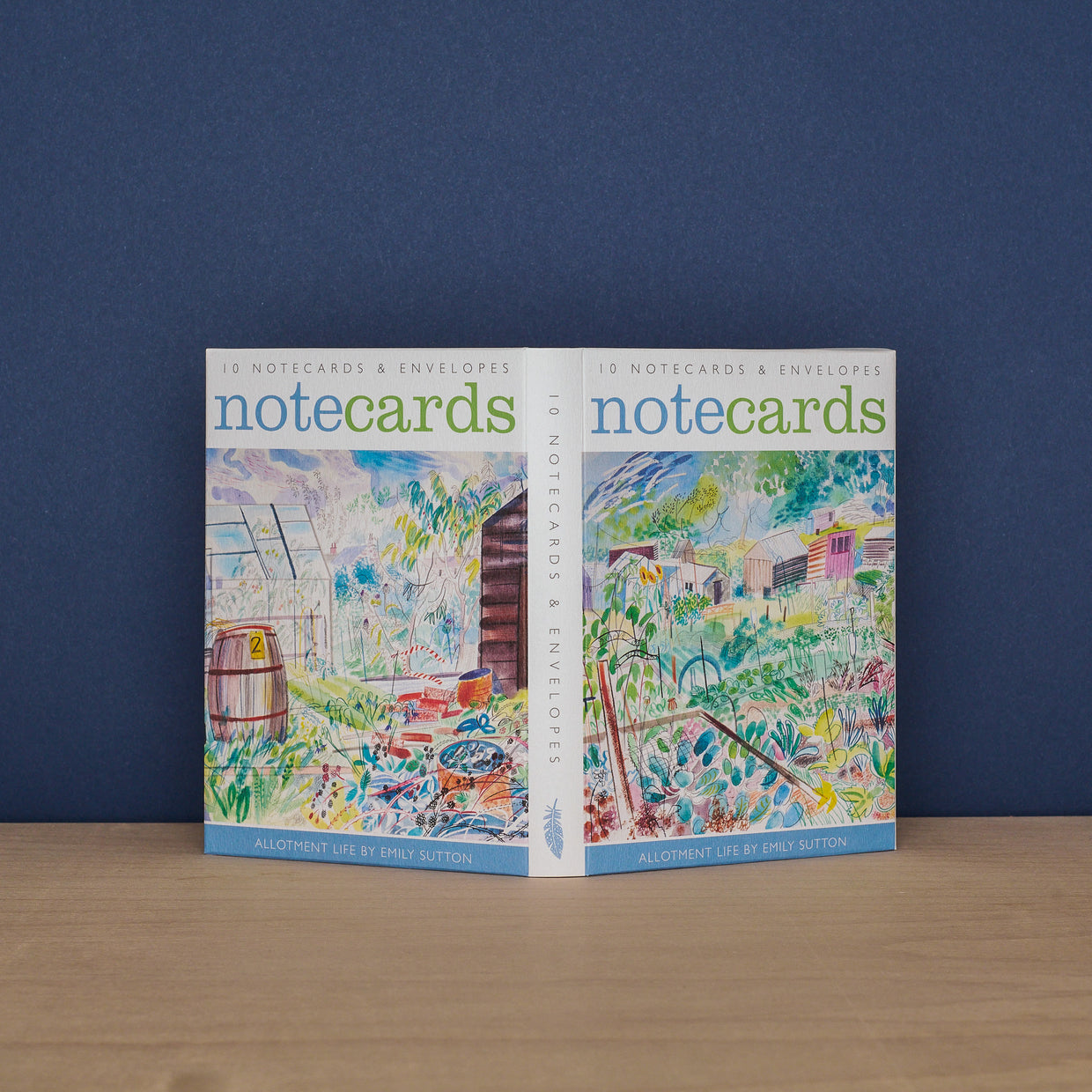 Pack Of 10 Allotment Life Notecards & Envelopes