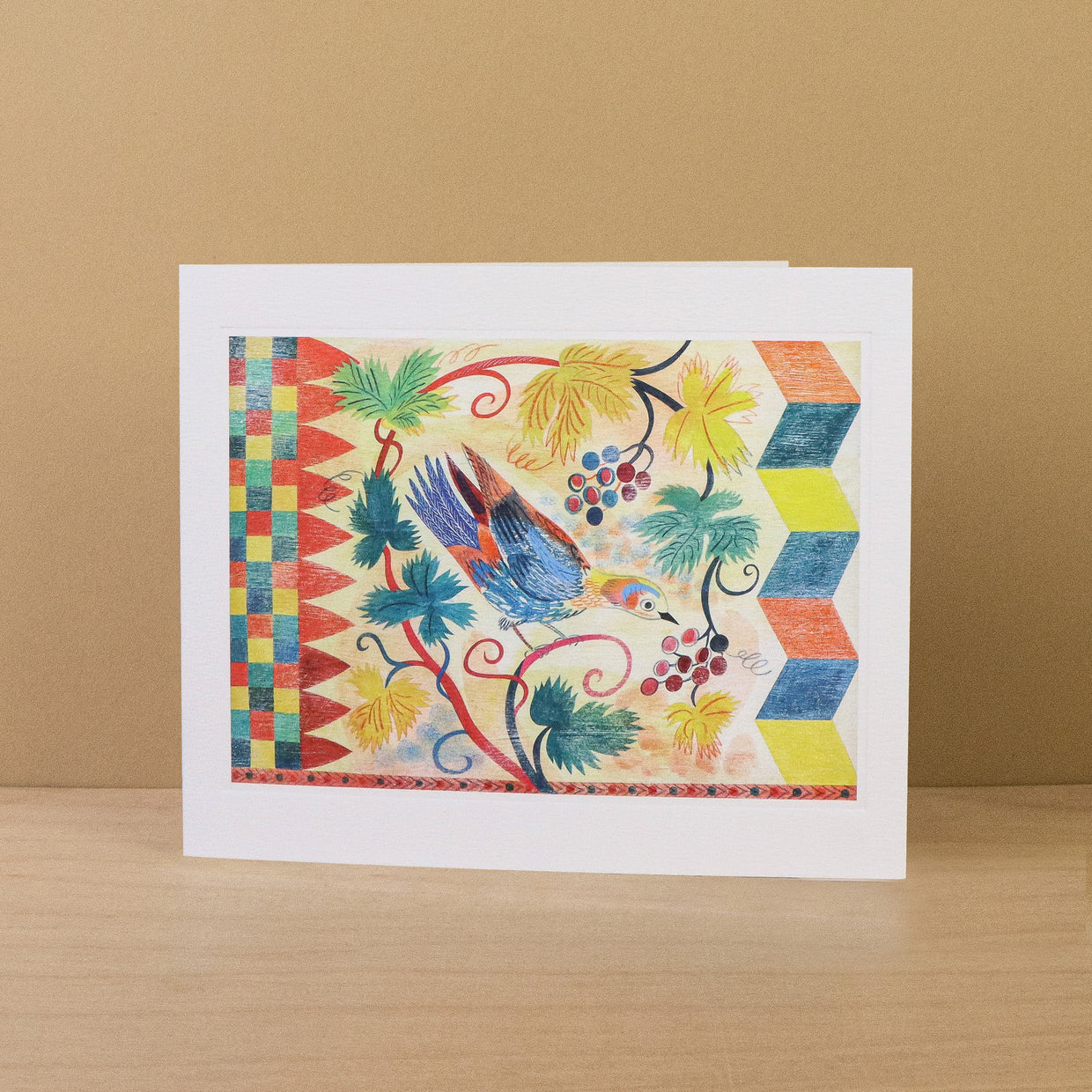 Florentine Birds II Blank Card